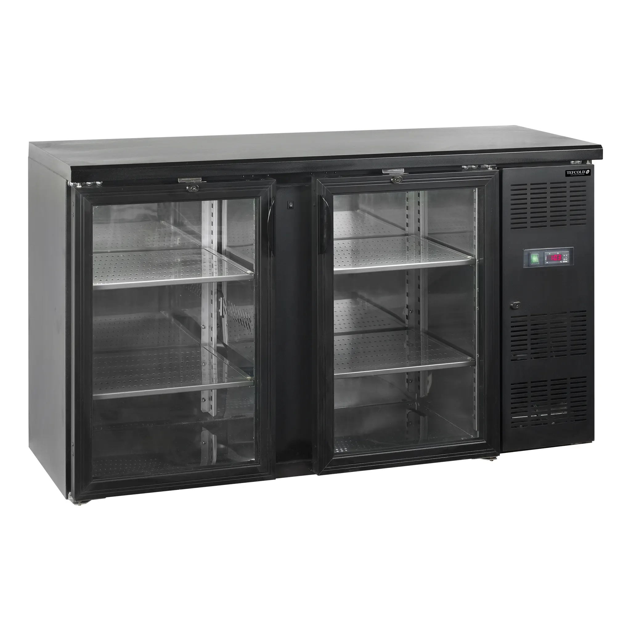 Arrière de bar 2 portes vitrées battantes  290 L