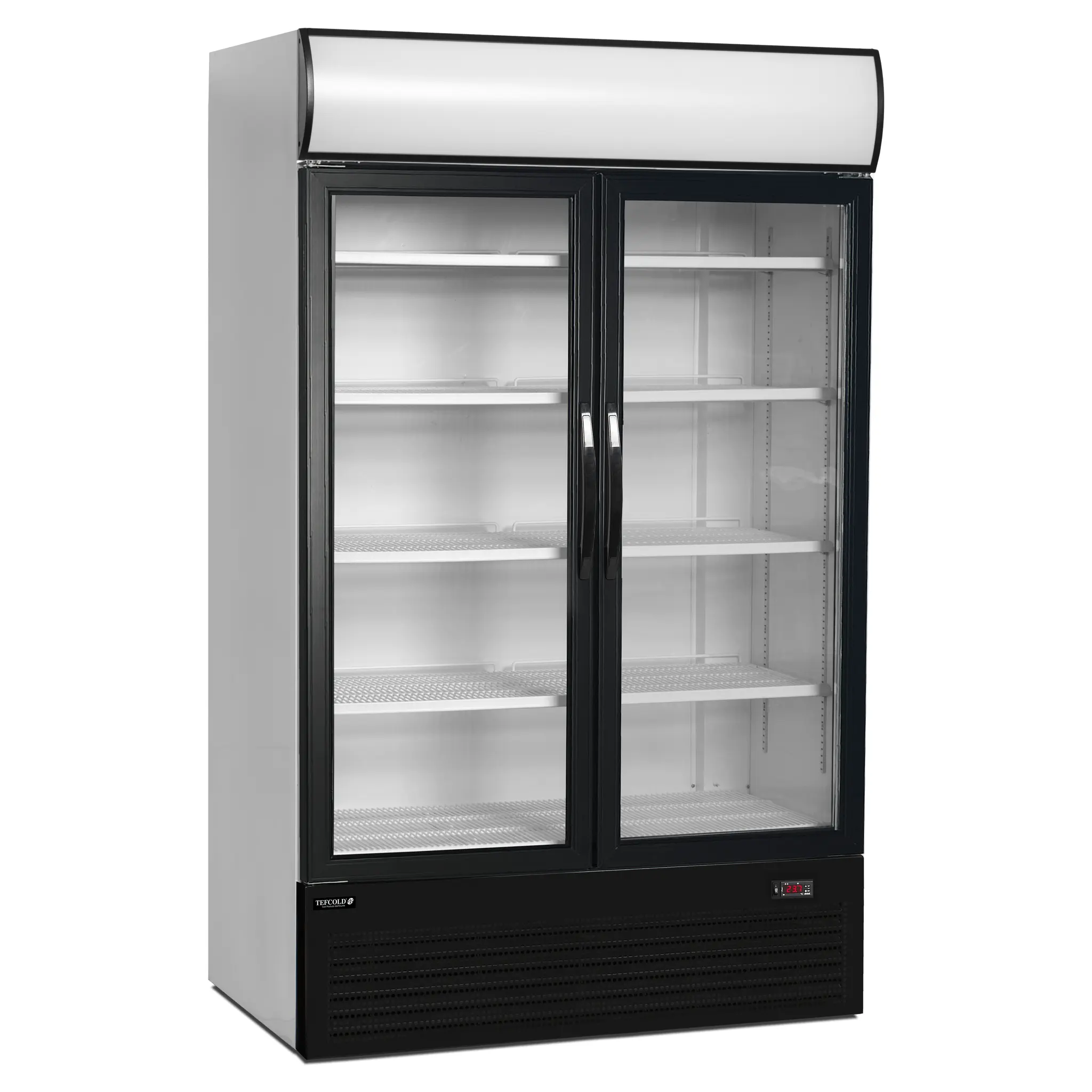Armoire à boissons 2 portes battantes avec bandeau lumineux 1082 L