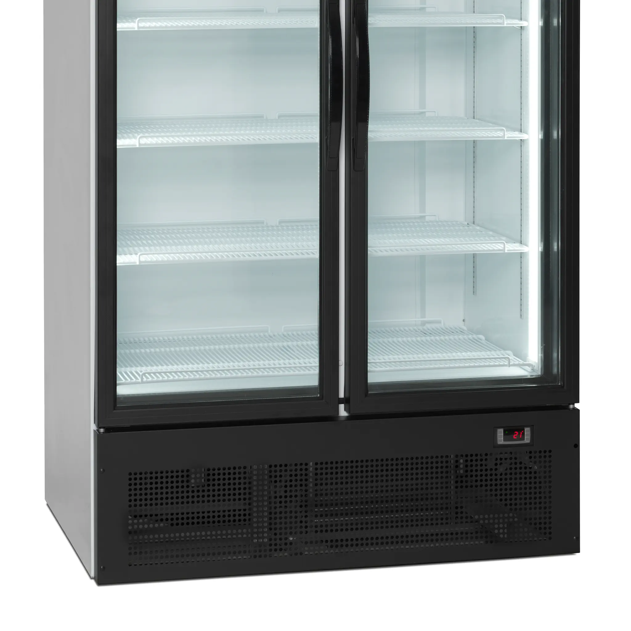 Armoire à boissons 2 portes battantes avec bandeau lumineux