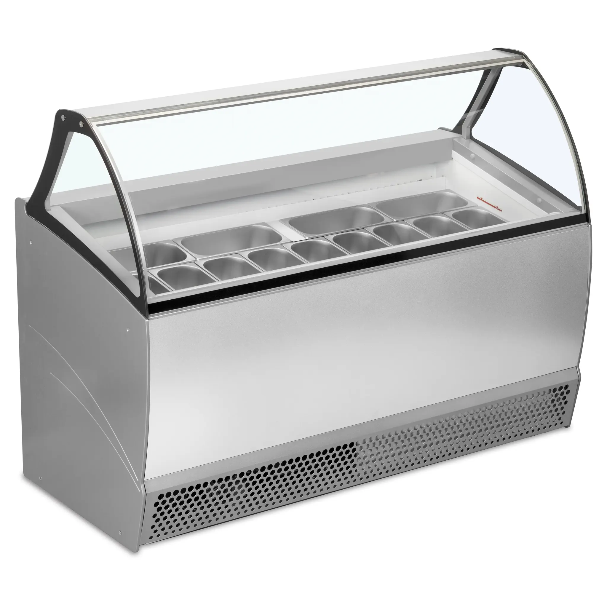 Vitrine ventilée comptoir à glaces Bermuda 10 bacs Napoli de 5L