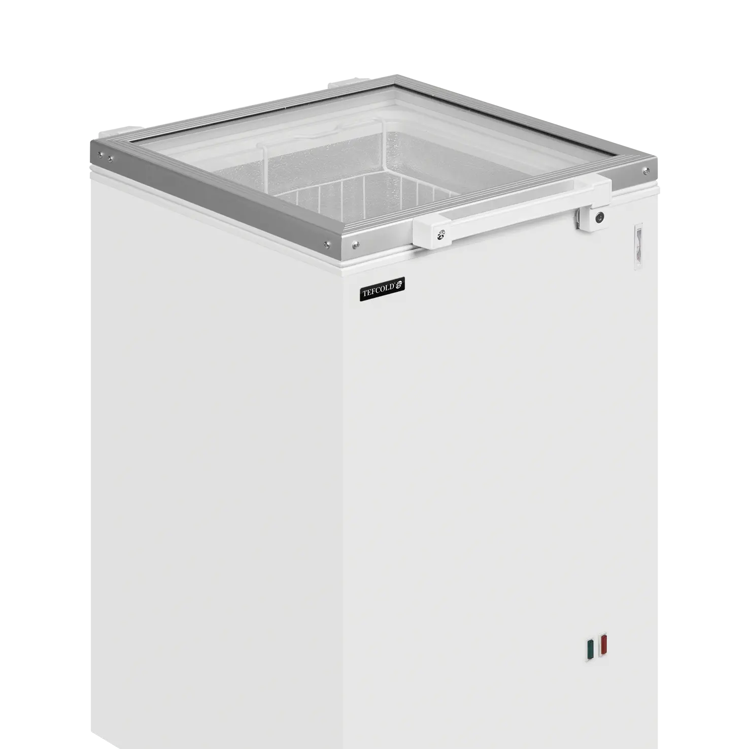 Congélateur à crème glacée avec couvercles coulissants vitrés 115 L