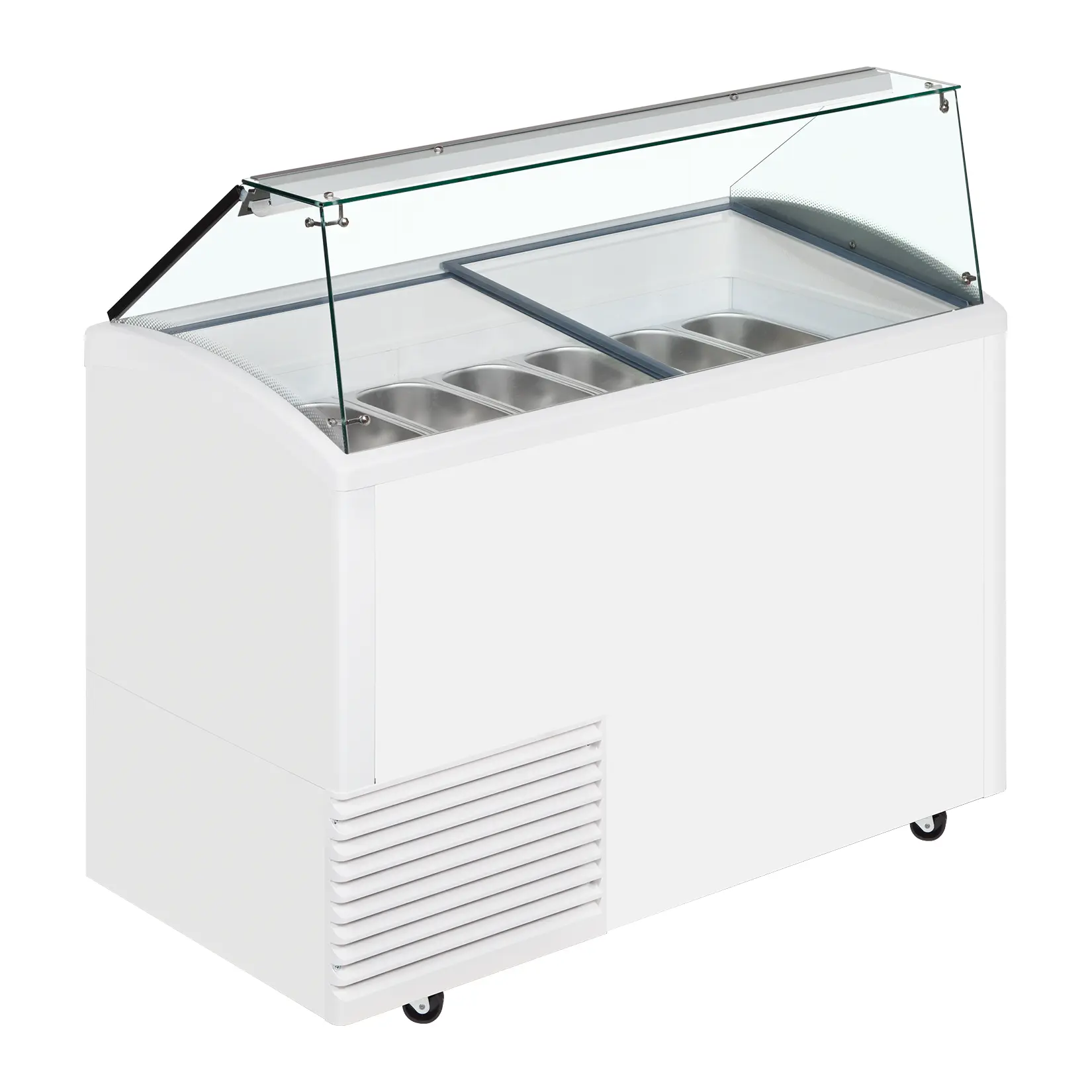 Vitrine comptoir à glaces 10 bacs Napoli de 5L