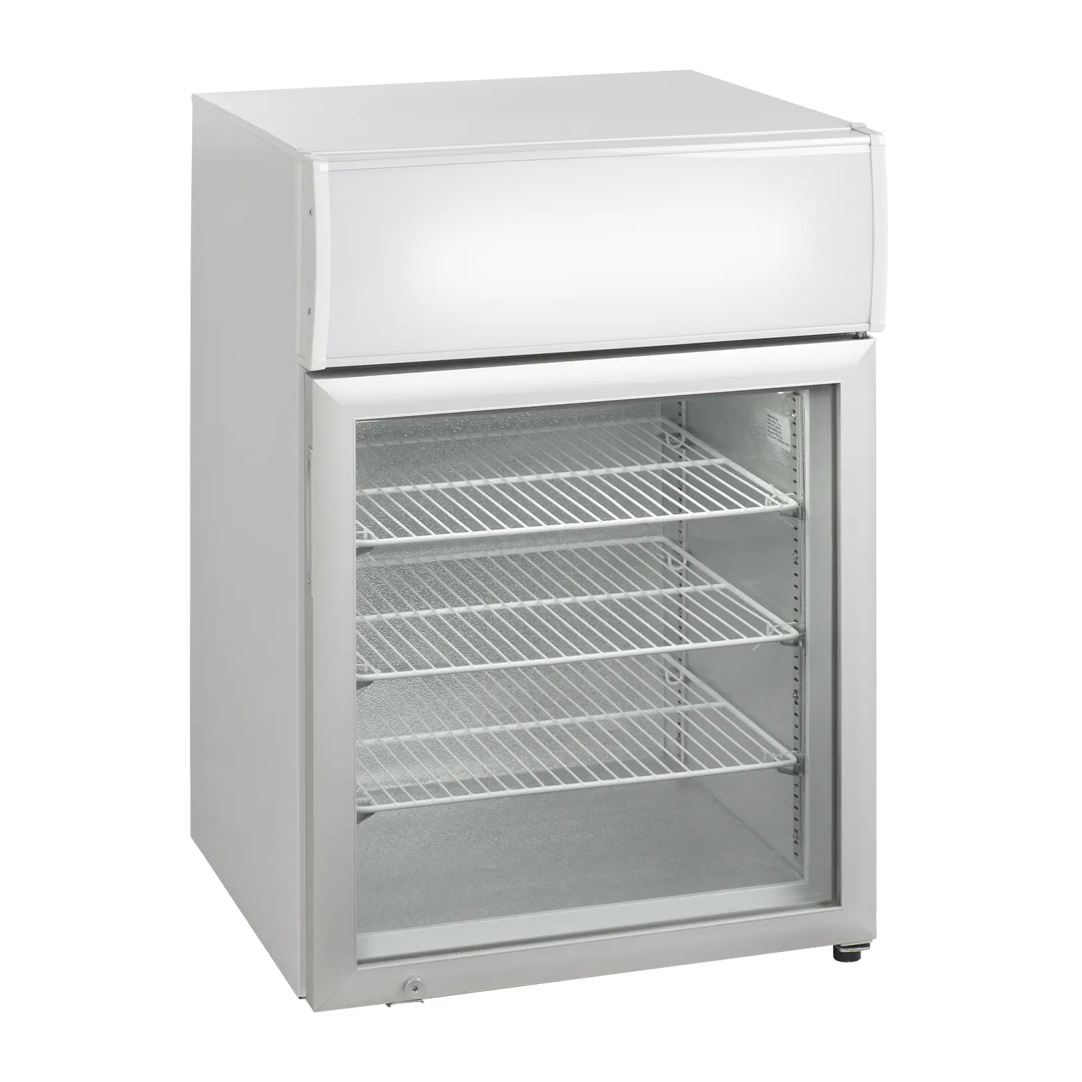 Table top négatif porte vitée avec bandeau lumineux 116 L