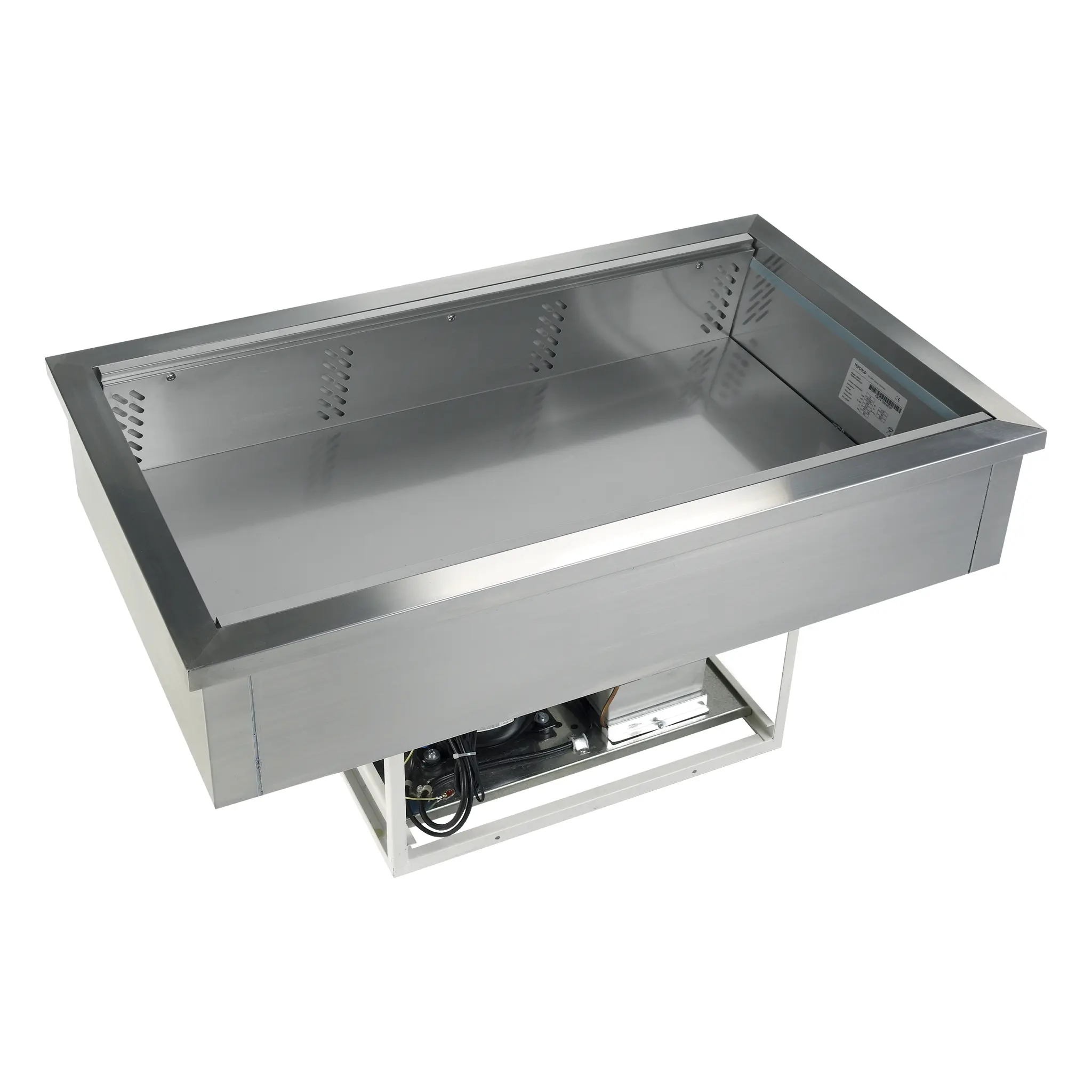 Cuve réfrigérée 3 x GN 1/1 encastrable pour buffet - froid ventilé