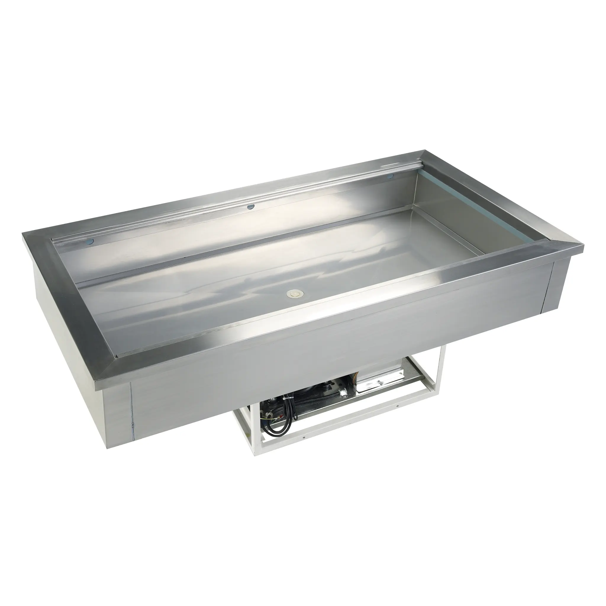 Cuve réfrigérée 4 x GN 1/1 encastrable pour buffet - froid statique