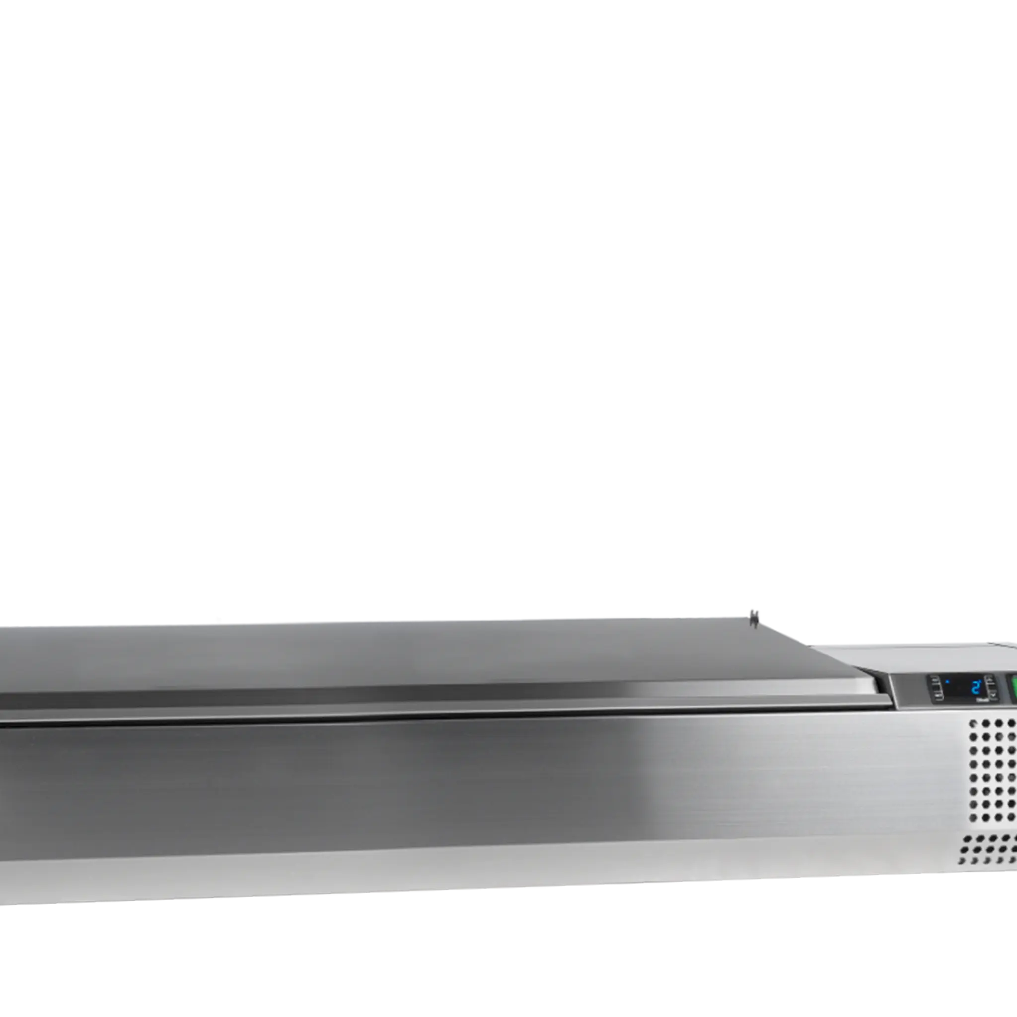 Vitrine à ingrédients 7 GN1/4 couvercle inox