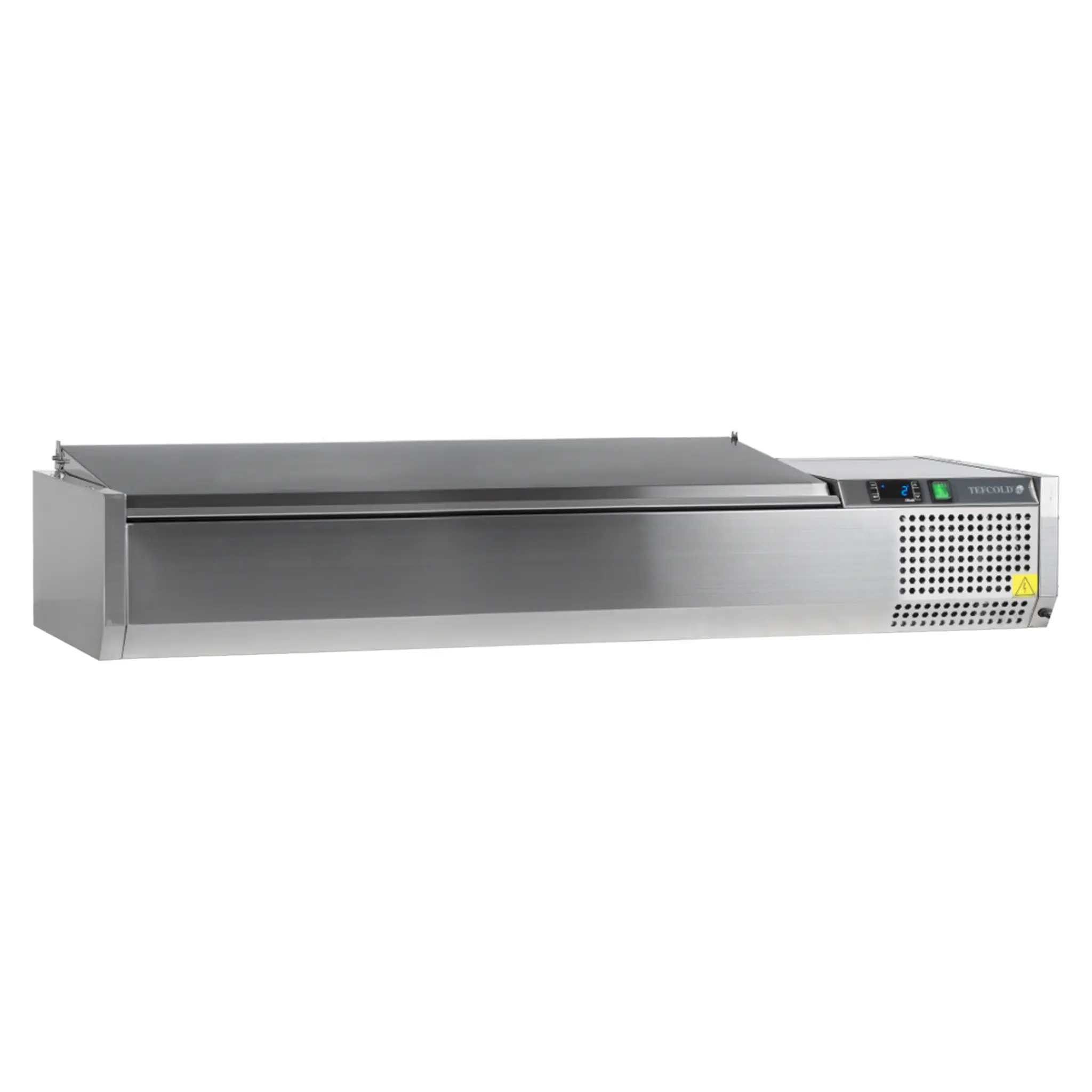 Vitrine à ingrédients 6 GN1/3 couvercle inox