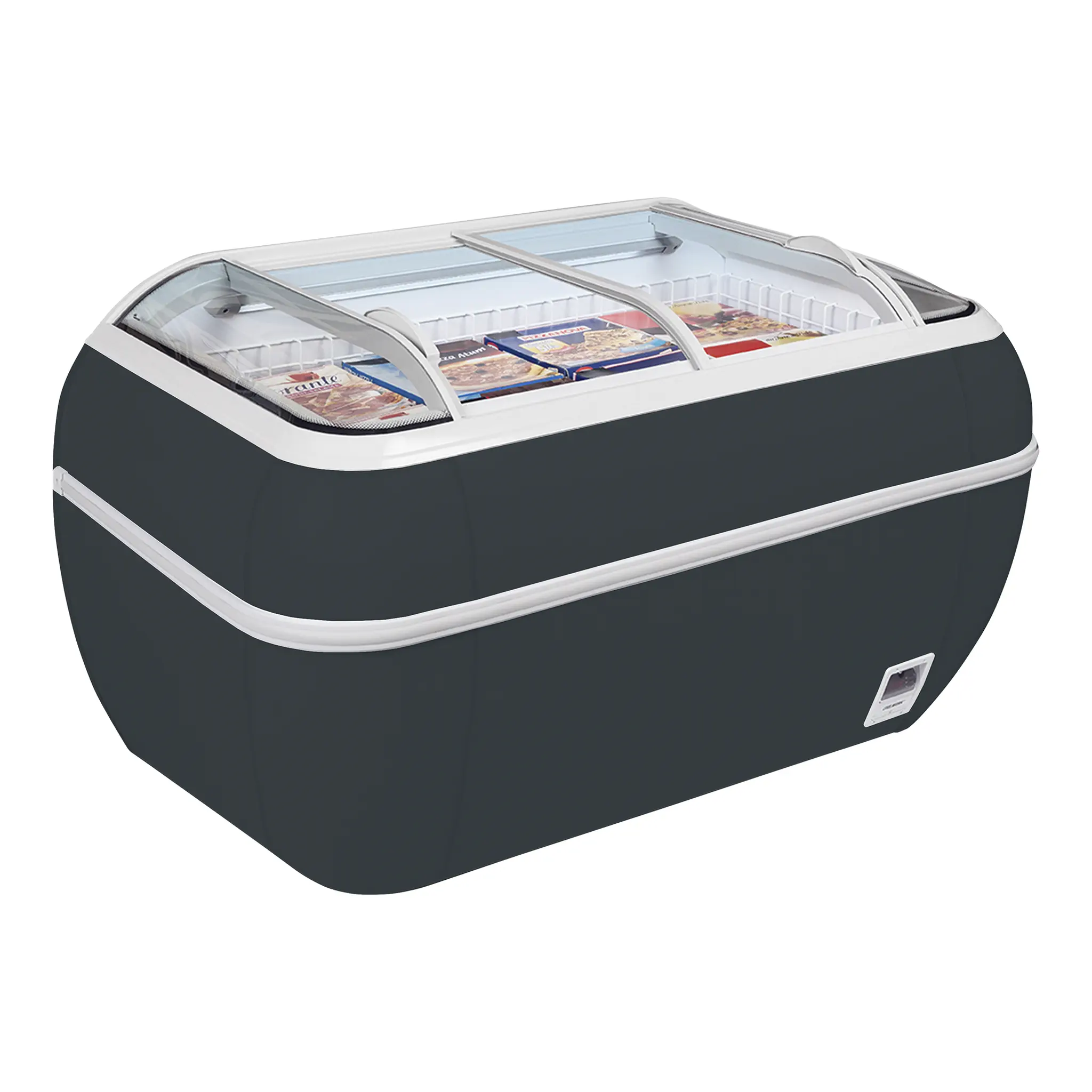 Congélateur de supermarché gris - 425 L