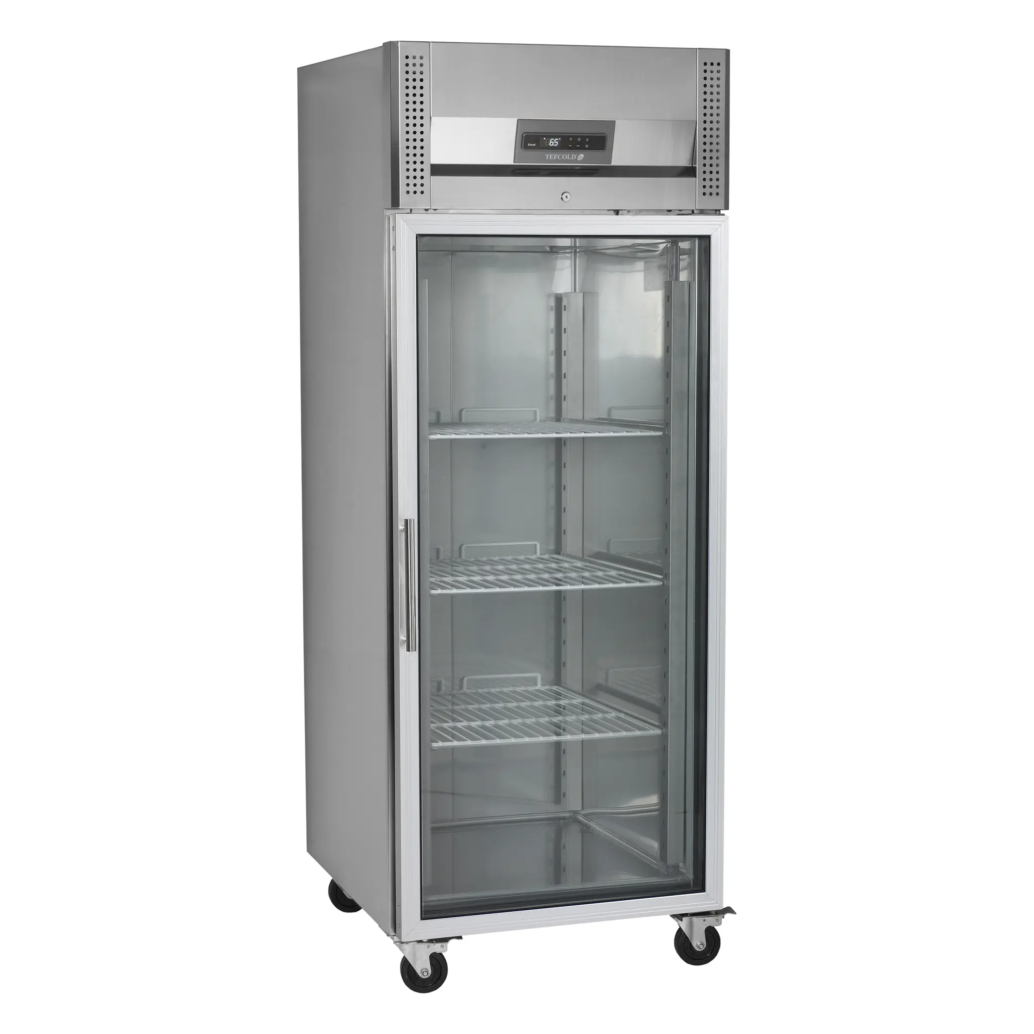 Armoire réfrigérée GN 2/1 1 portes vitrées  tout inox 520 L