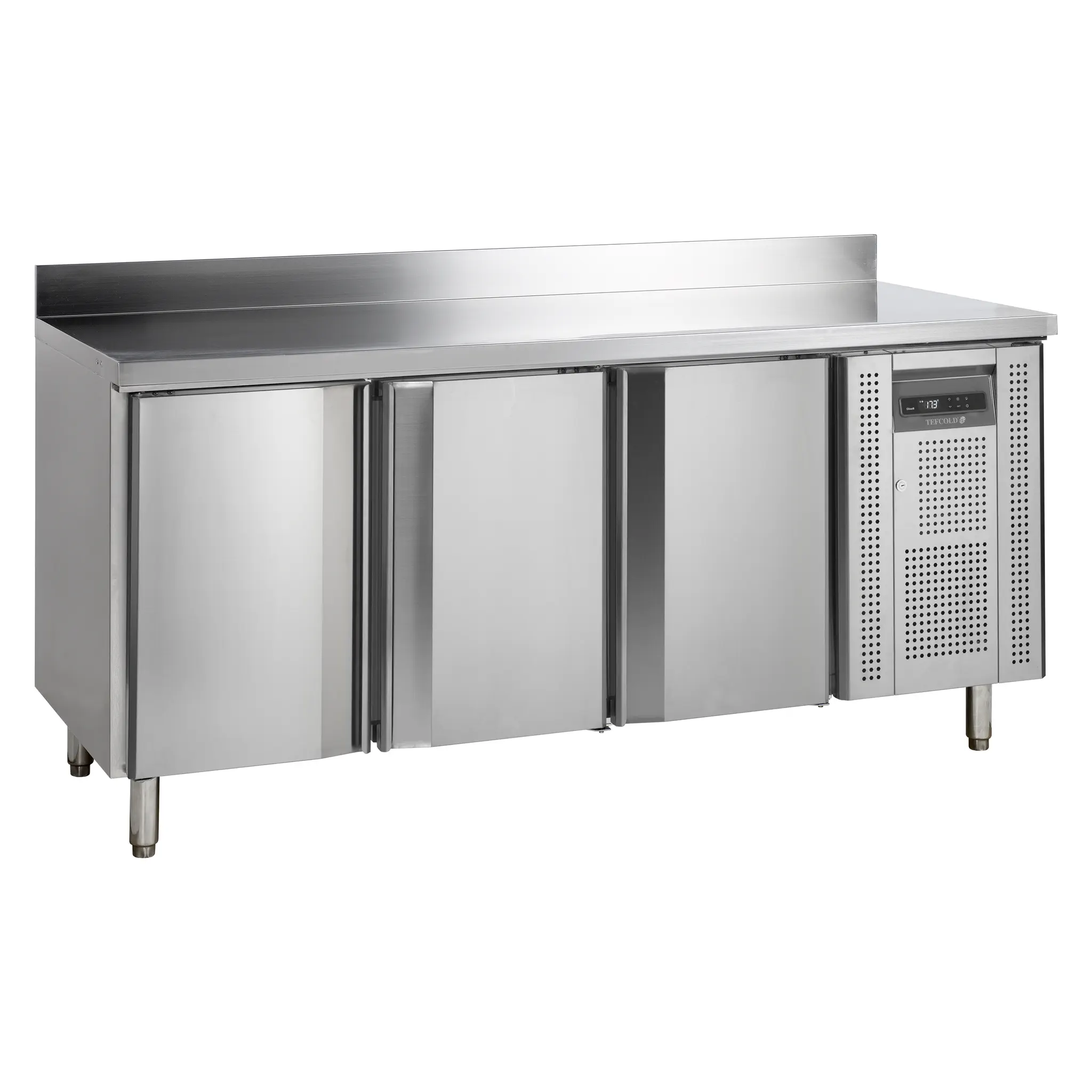 Table réfrigérée positive Snack 3 portes  avec dosseret 360 L