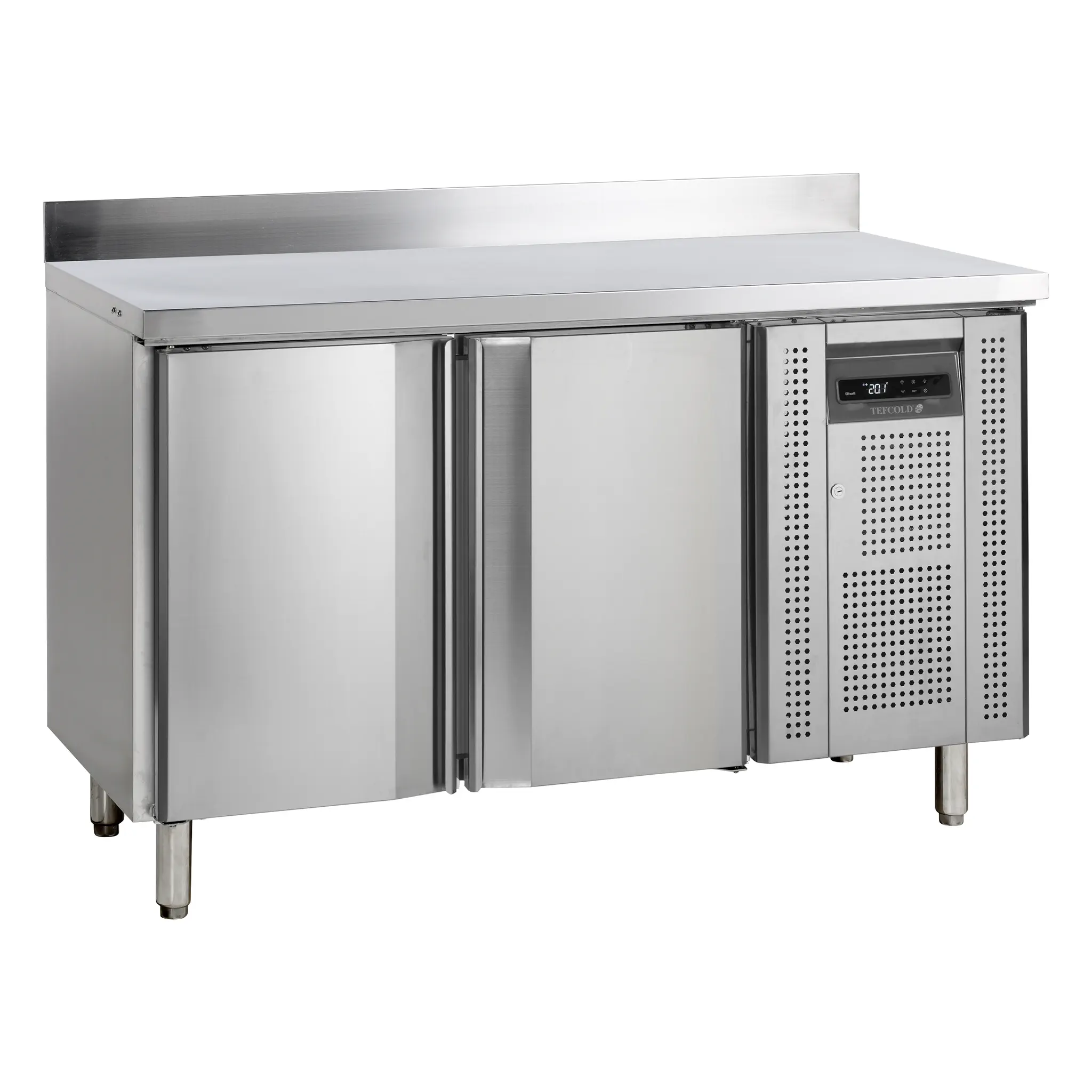 Table réfrigérée négative Snack 2 portes  avec dosseret 240 L