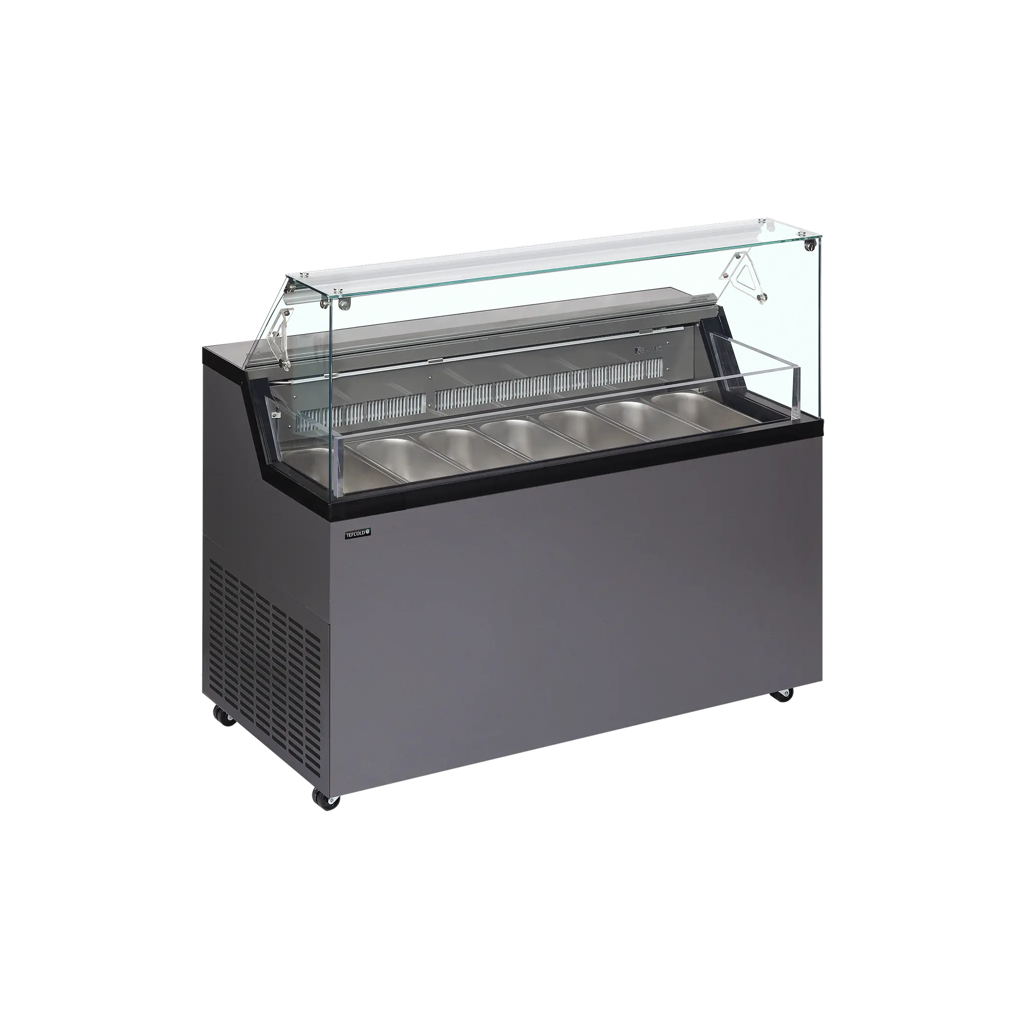 Vitrine comptoir à glaces Mirabella 7 bacs Napoli de 5L