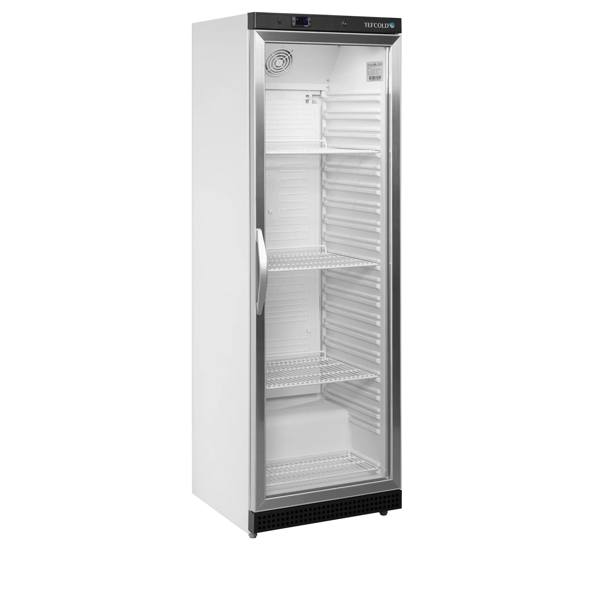 Armoire réfrigérée vitrée blanche 374L