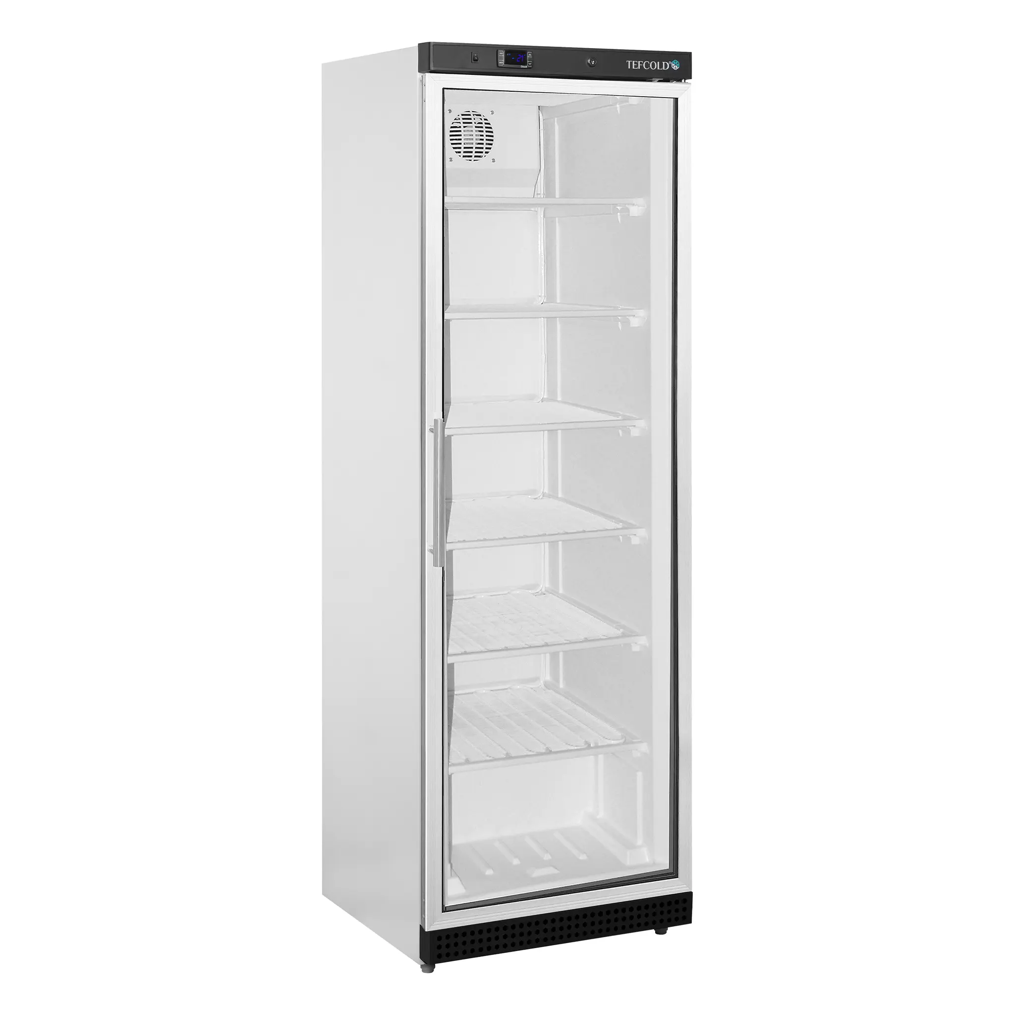 Armoire négative porte vitrée blanche - froid statique 200 L