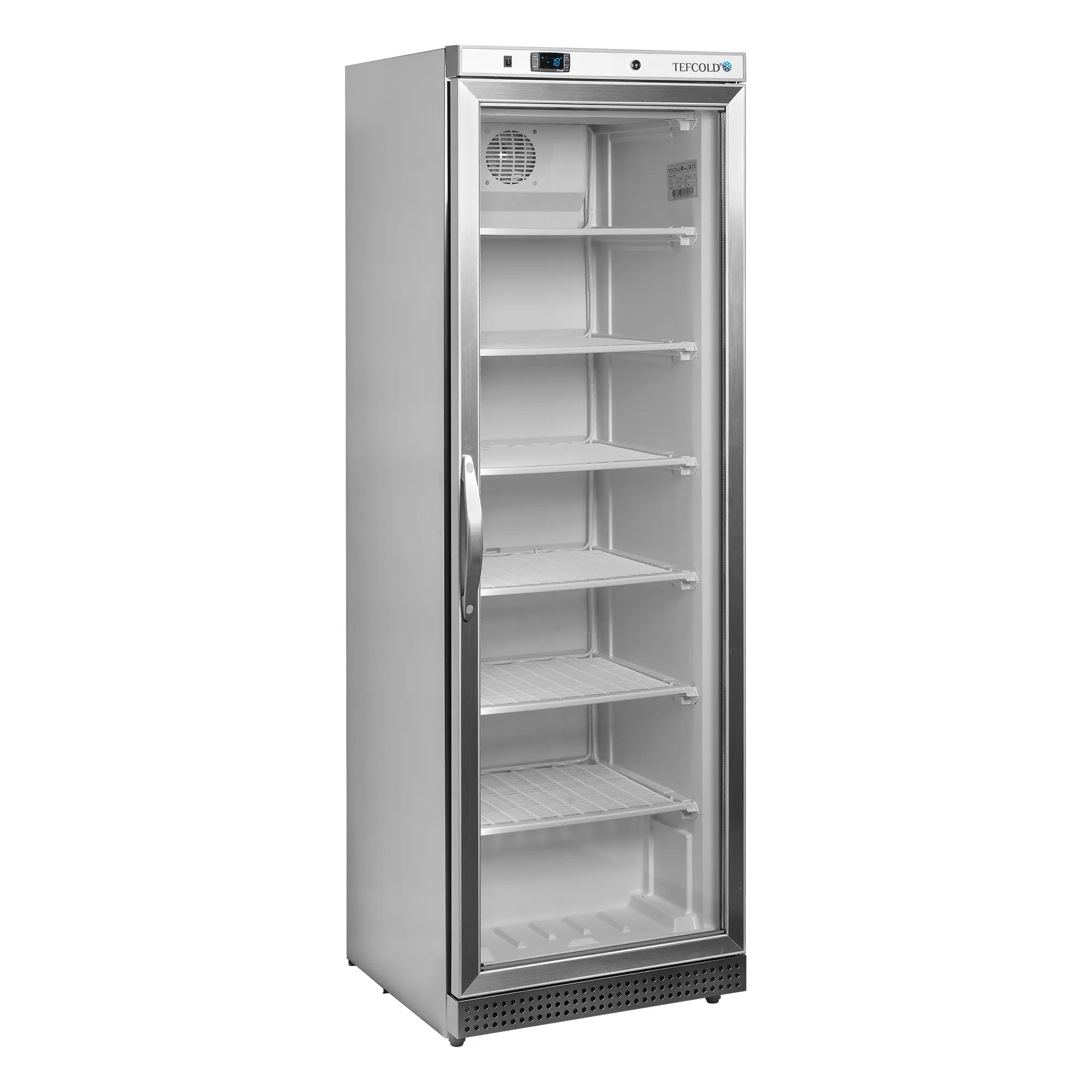 Armoire négative porte vitrée inox - froid statique 200 L