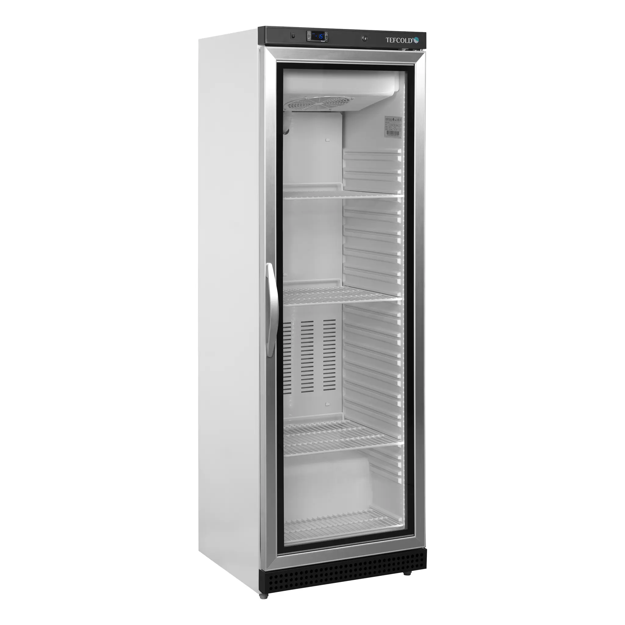 Armoire négative porte vitrée blanche - froid ventilé 200 L