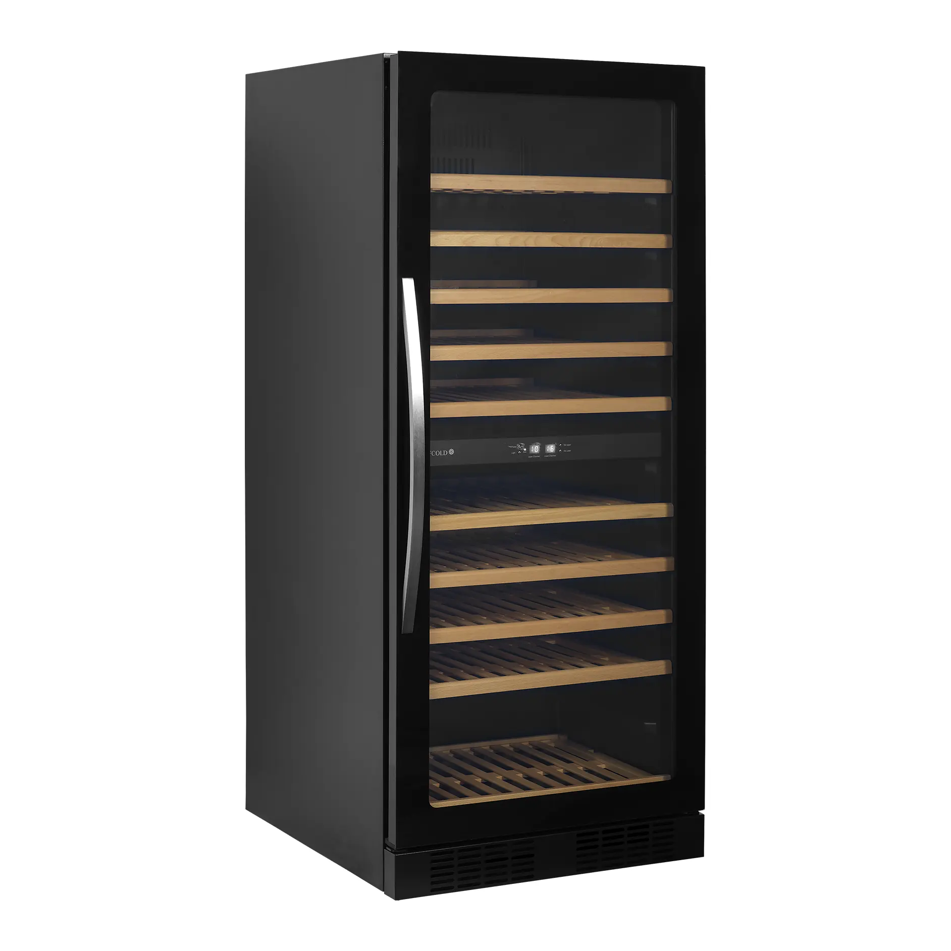 Cave à vin bi-zone 1 porte vitrée 270 L - 119 bouteilles