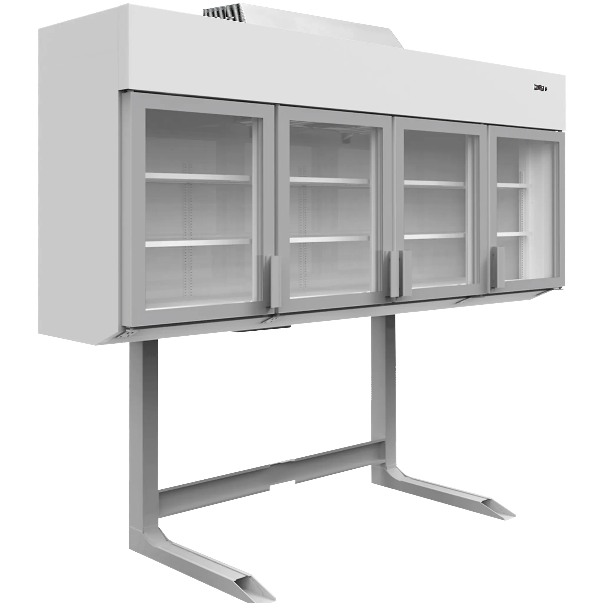 Congélateur/réfrigérateur mural surélevé blanc 4 portes 1076 L