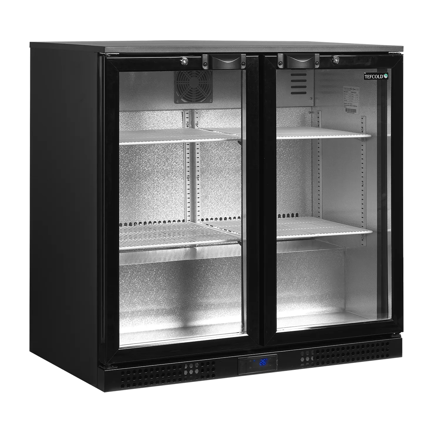 Arrière de bar 2 portes vitrées battantes 190 L