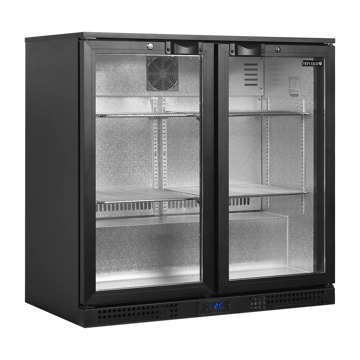 Arrière de bar 2 portes vitrées battantes 196 L