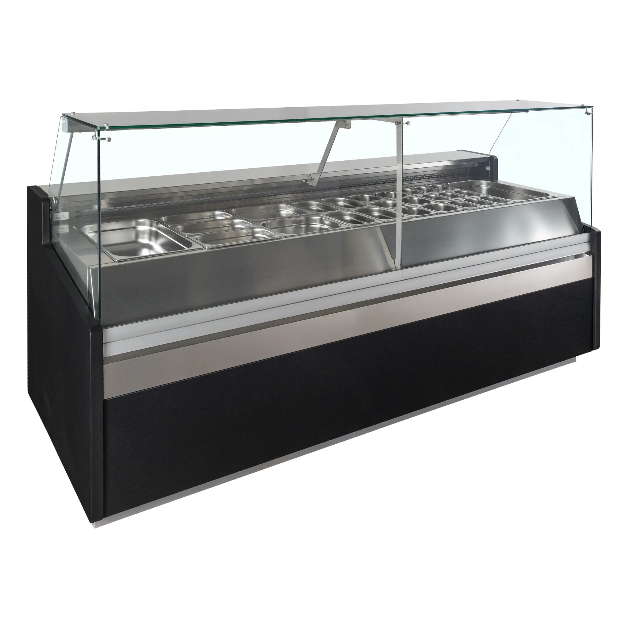 Comptoir vitrine réfrigéré vitre droite 2465 mm