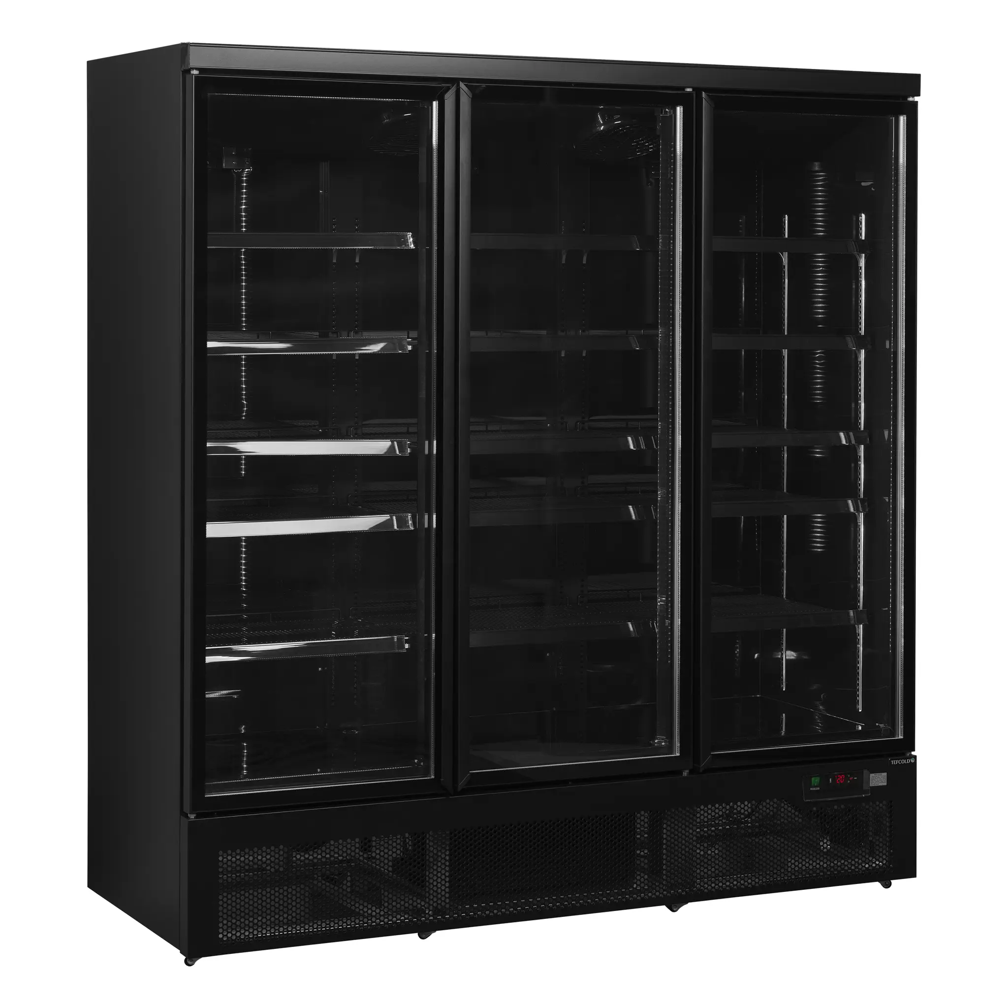 Vitrine murale full black 3 portes battantes 1664 L