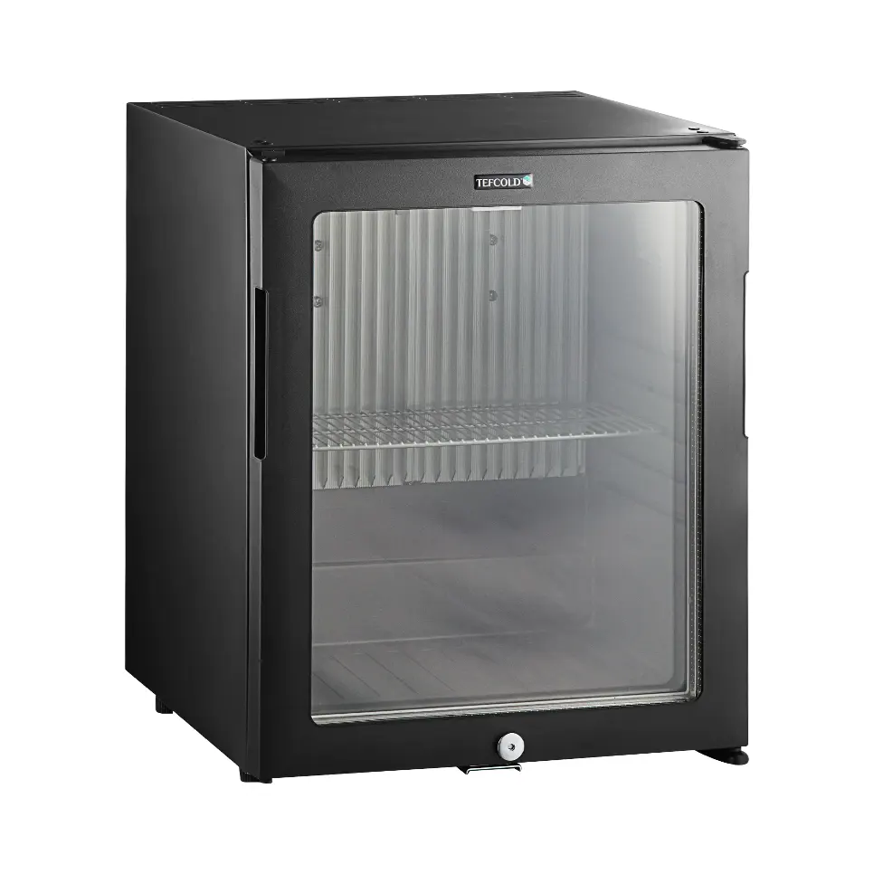 Réfrigérateur mini-bar noir avec porte vitrée 28 L