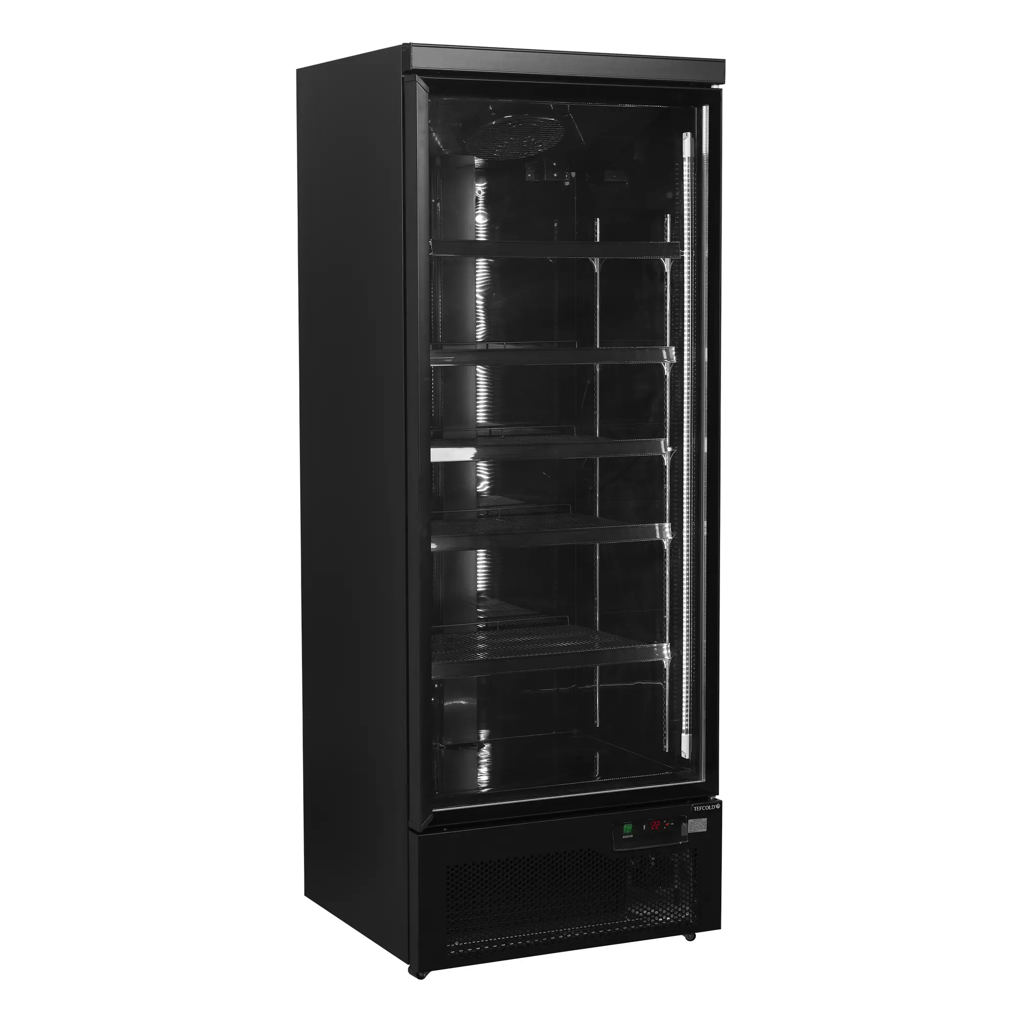 Vitrine murale full black 1 portes battantes 614 L