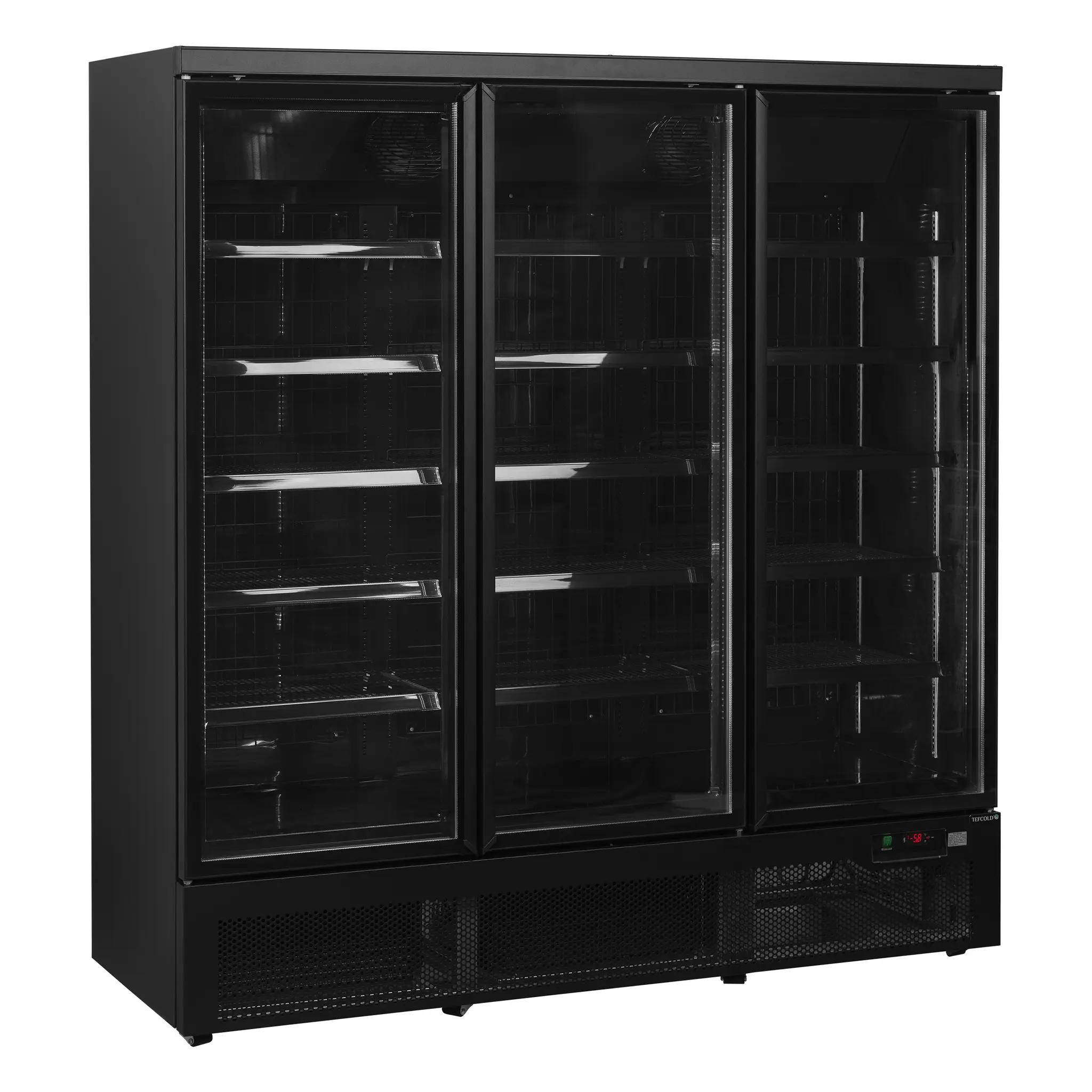 Vitrine murale négative1 porte full black 560 L