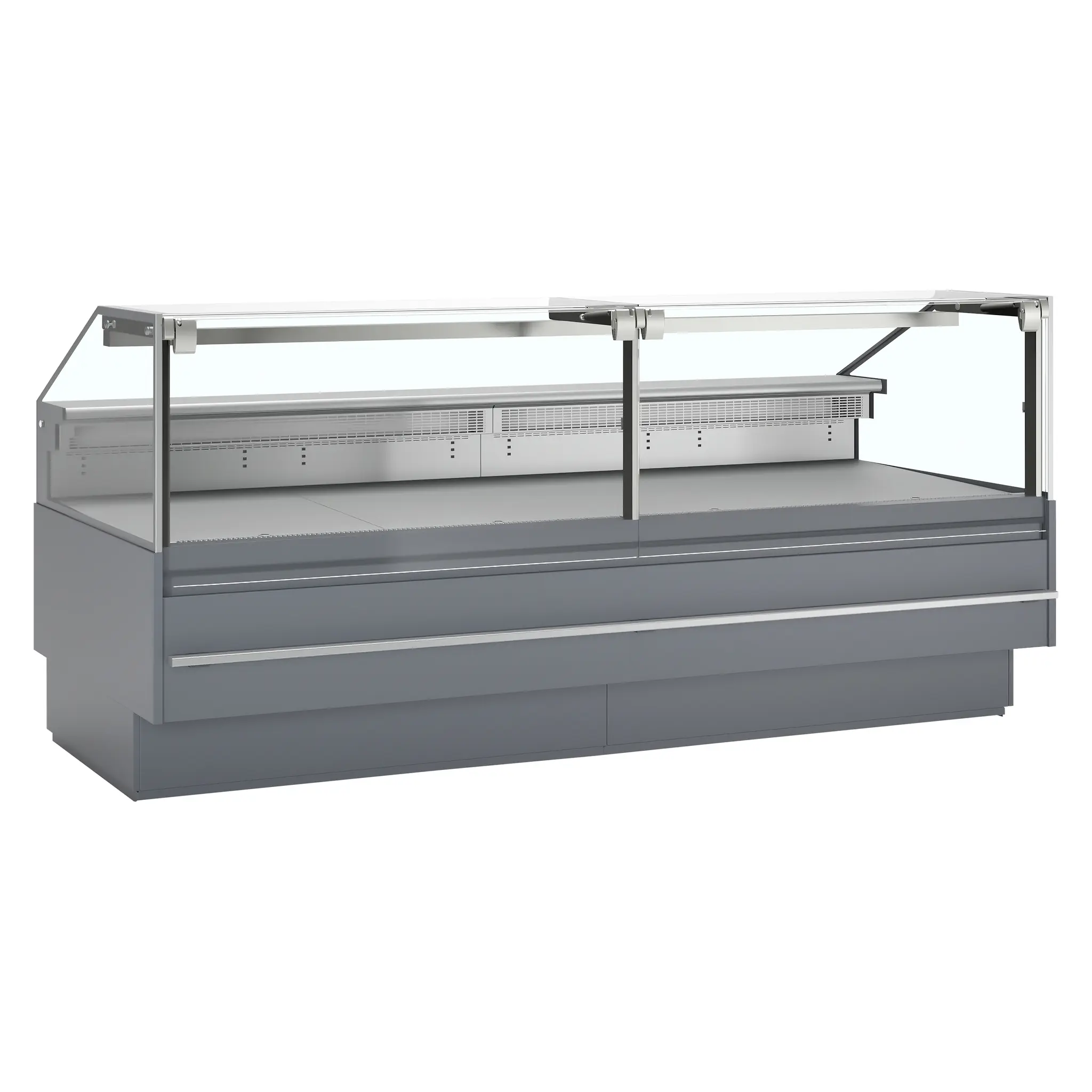 Comptoir vitrine premium profondeur 900 mm - Longueur 2500 mm