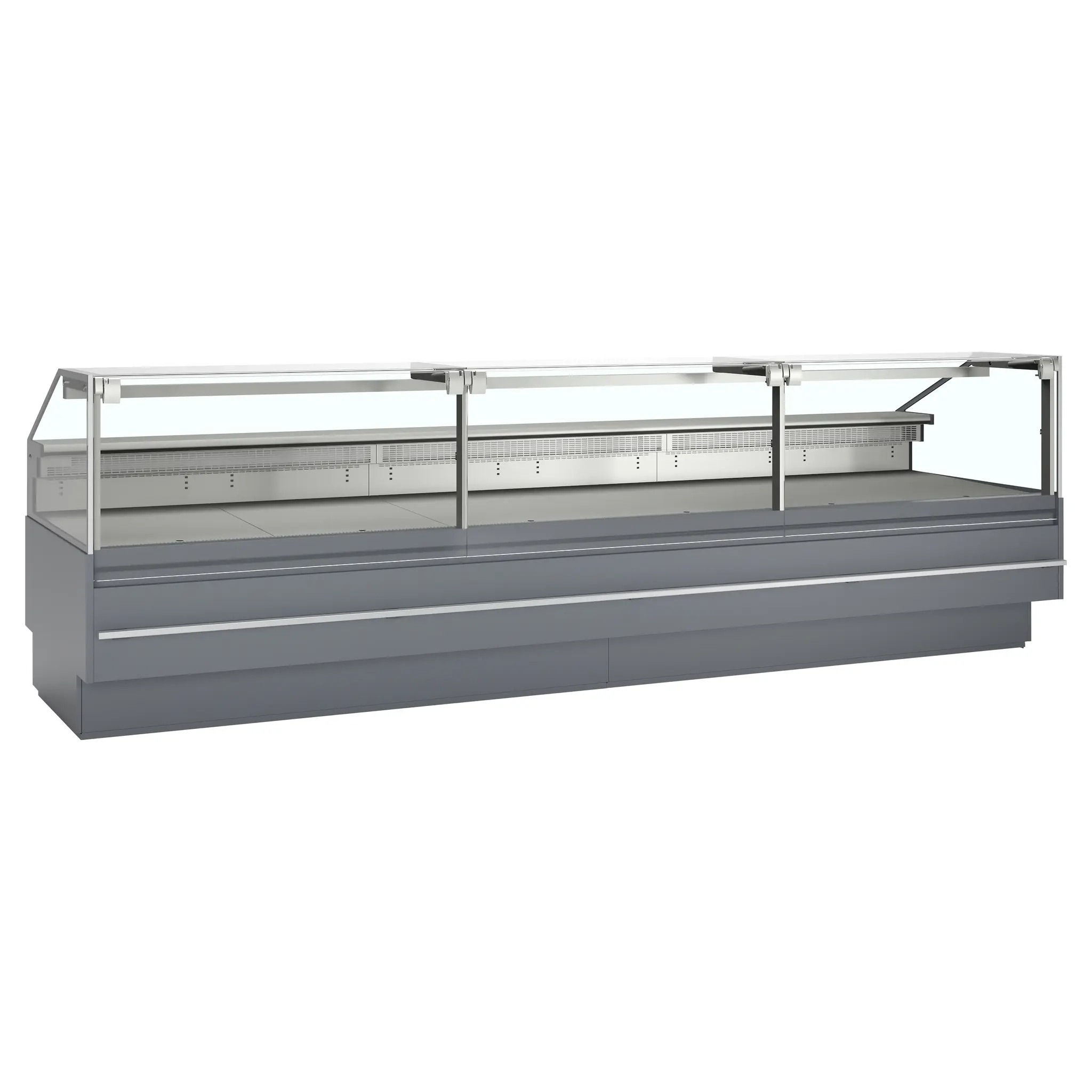 Comptoir vitrine premium profondeur 900 mm - Longueur 3800 mm