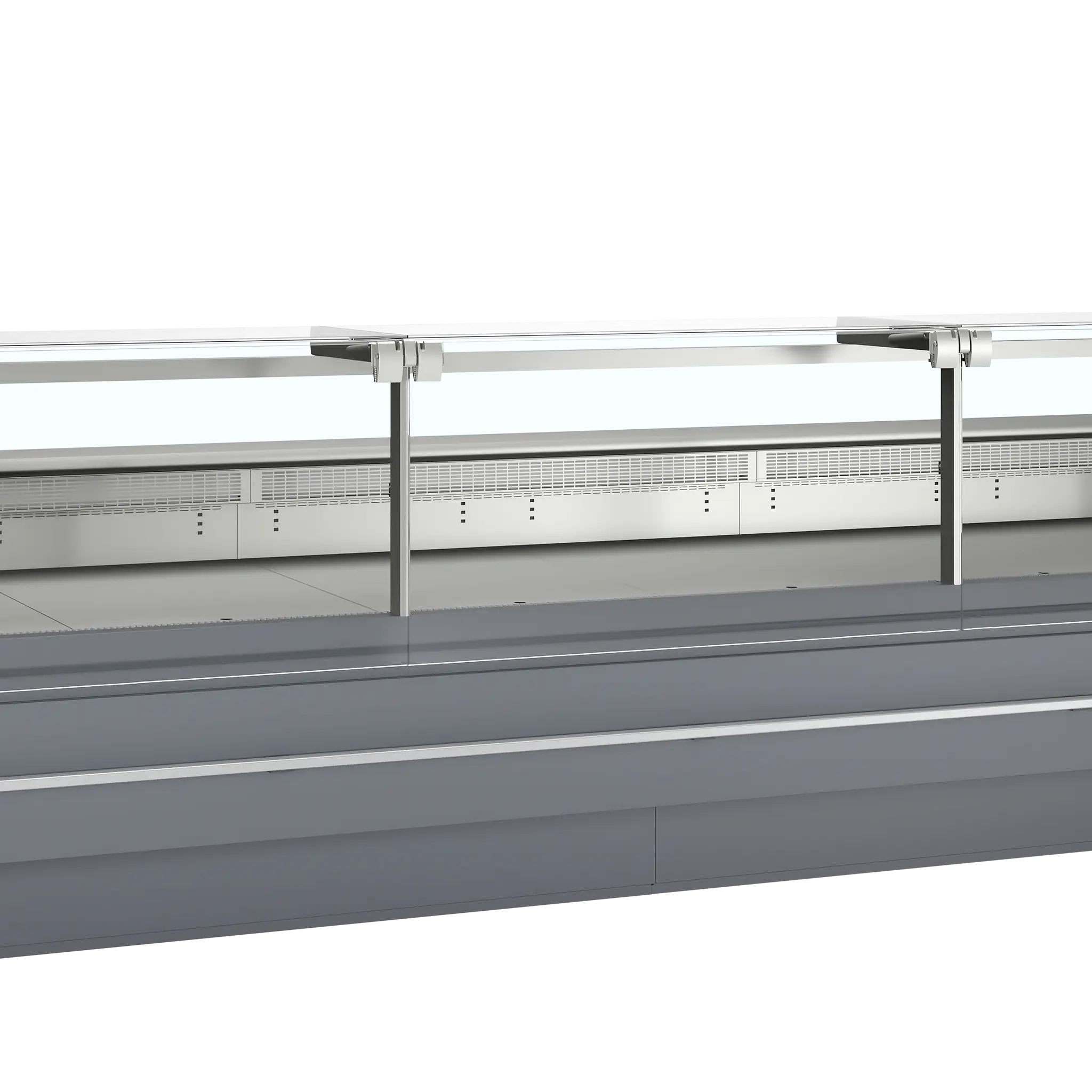 Comptoir vitrine premium profondeur 900 mm - Longueur 3800 mm
