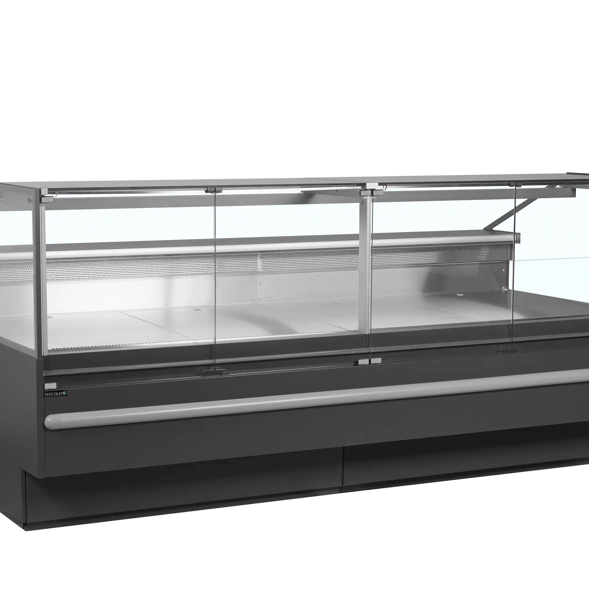 Comptoir vitrine premium profondeur 825mm - Longueur 2500 mm