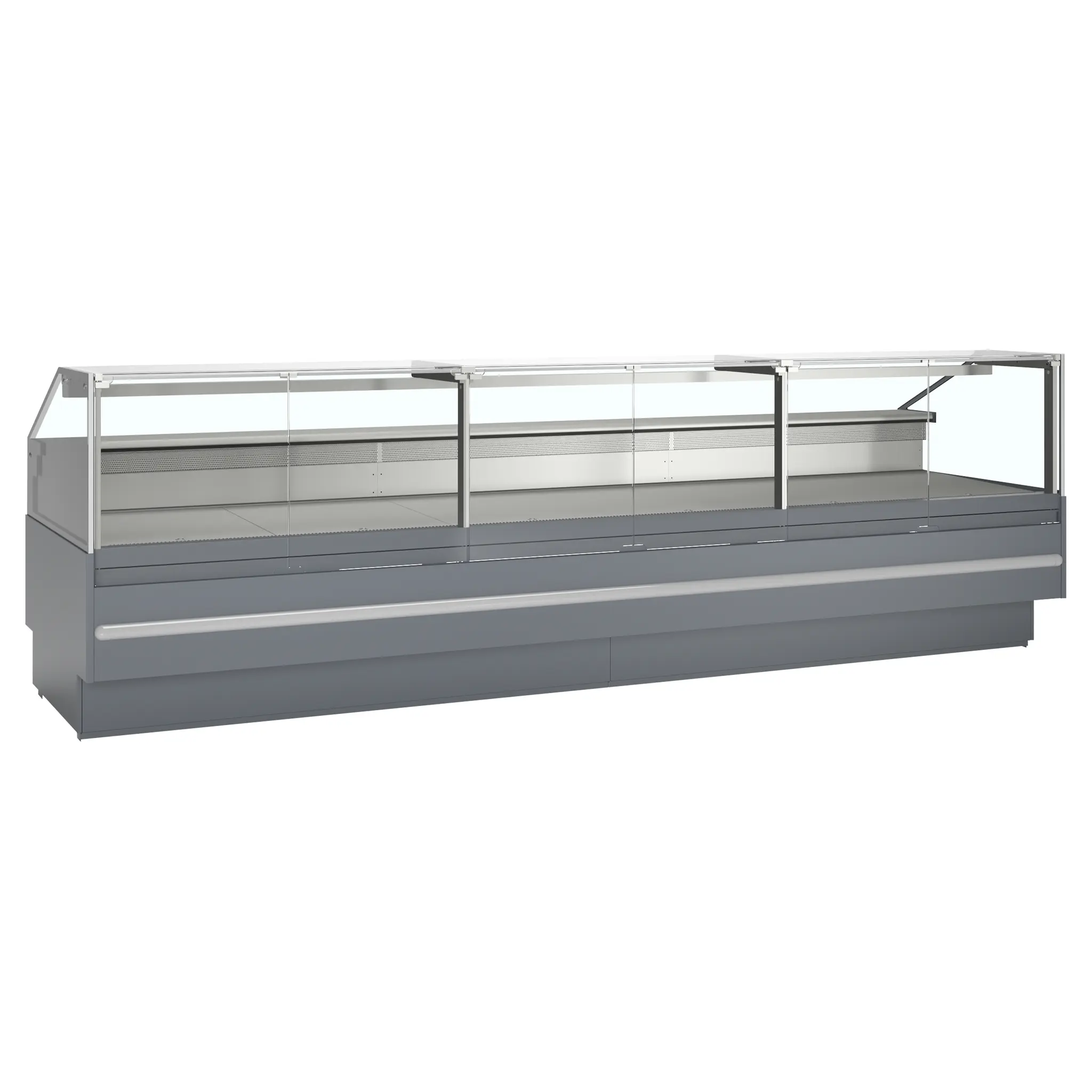 Comptoir vitrine premium profondeur 825mm - Longueur 3800 mm