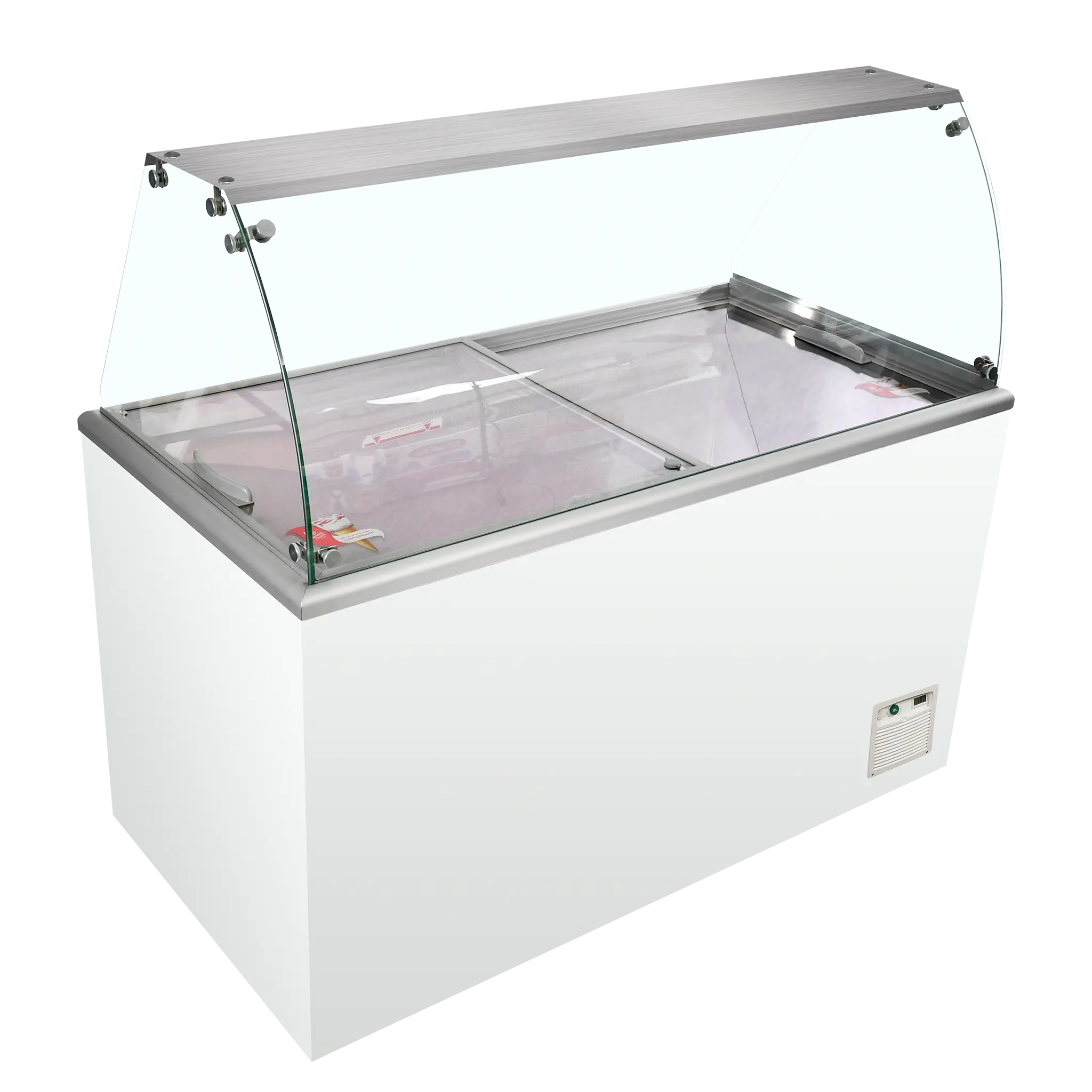 Vitrine comptoir à glaces premium Isoa froid statique  12 bacs Napoli de 5L