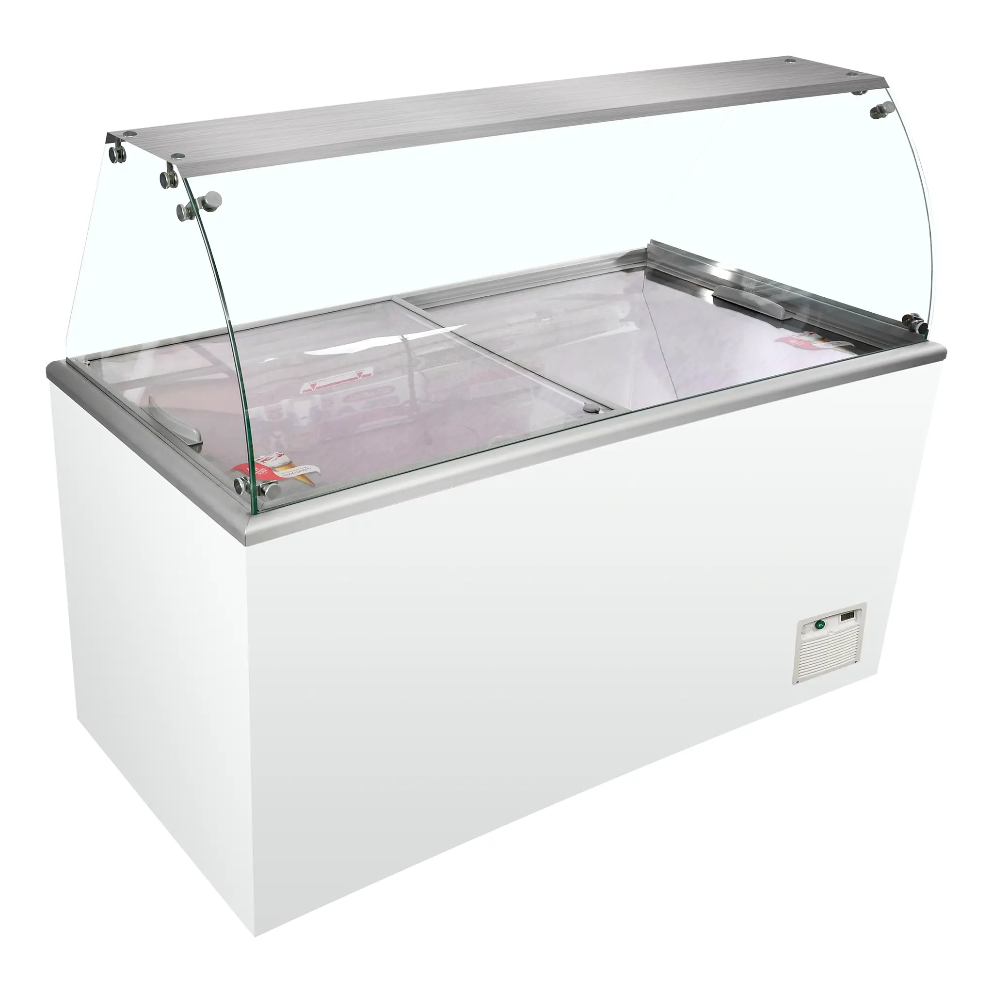 Vitrine comptoir à glaces Isoa froid statique  14 bacs Napoli de 5L
