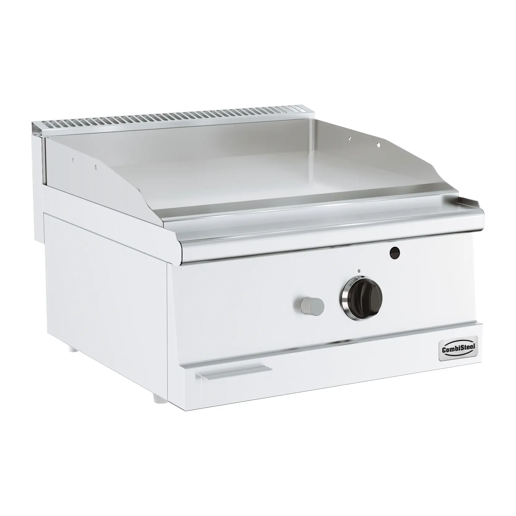 Plancha à gaz chromée - 600 x 600 mm - 7.0 kW