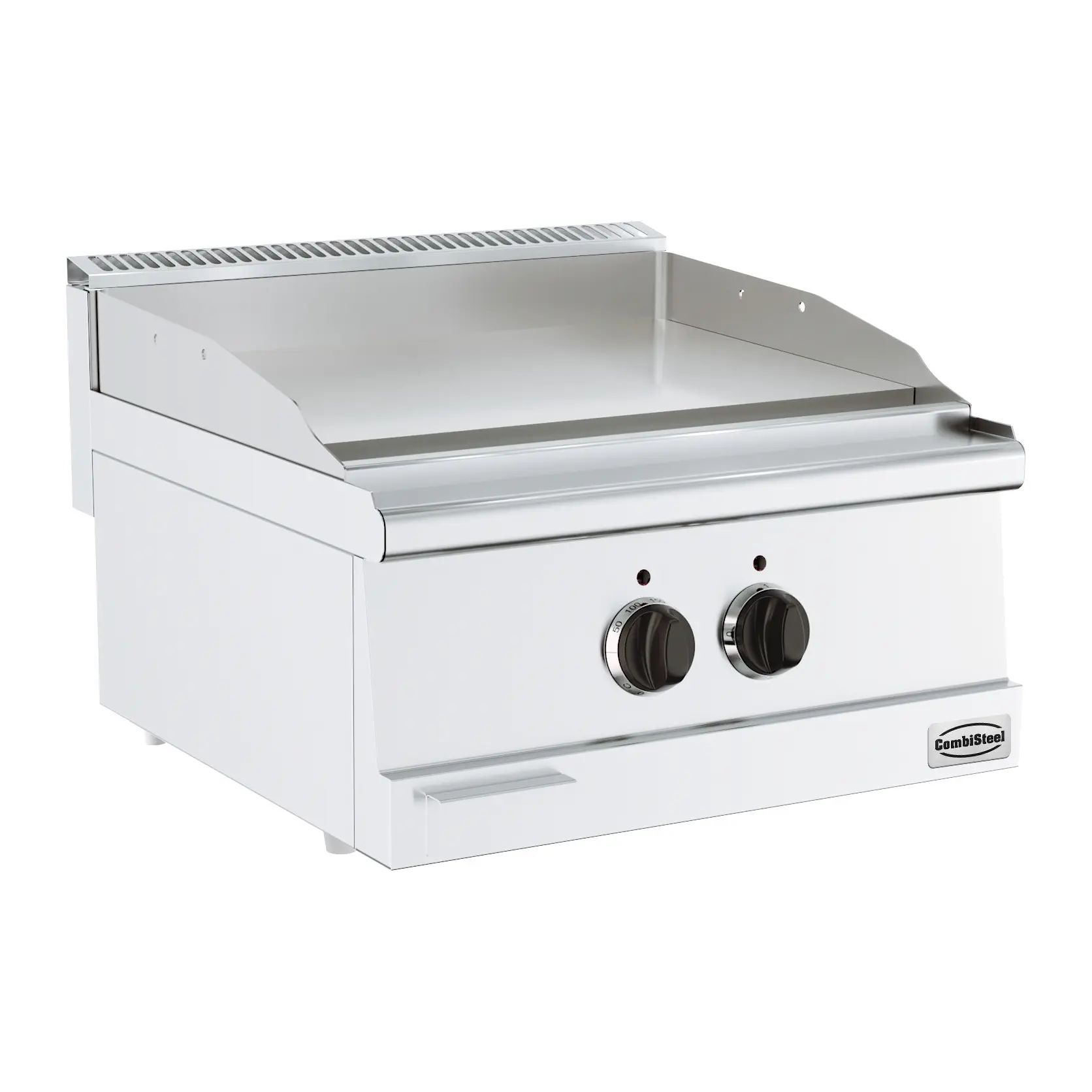 Plancha électrique chromée - 600 x 600 mm - 6.0 kW