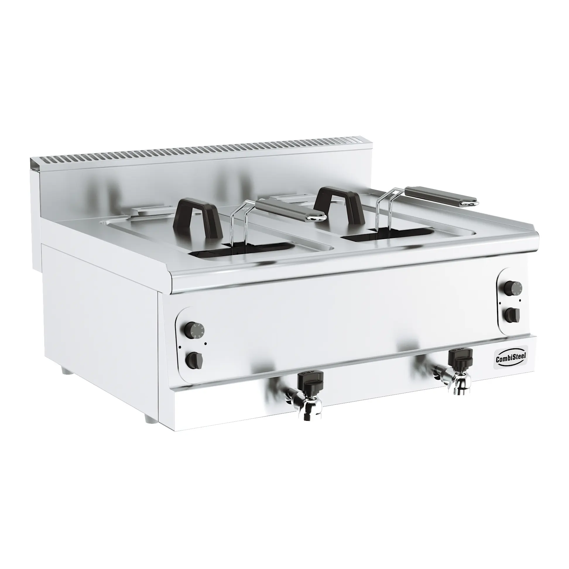 Friteuse à gaz 2x8l largeur 800mm - 16 L - 12.0 kW