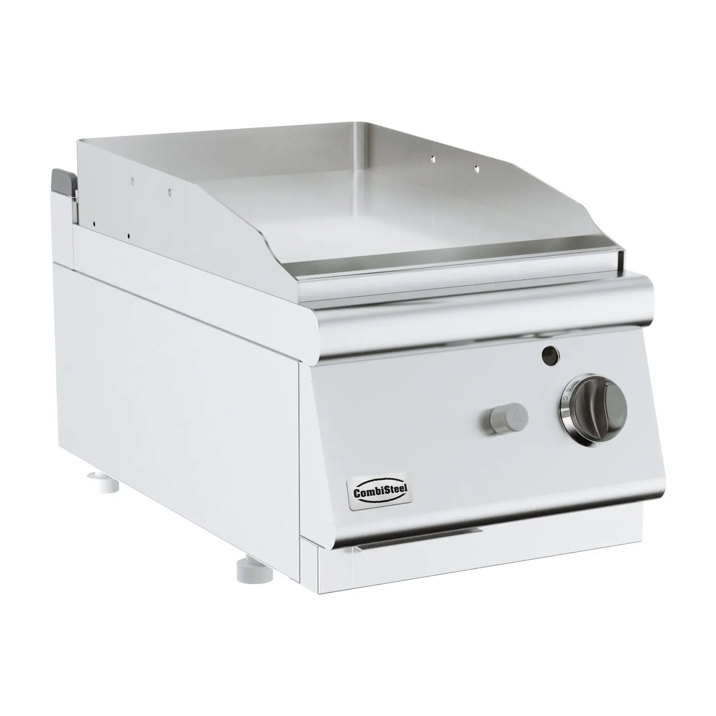Plancha à gaz en acier lisse - 400 x 700 mm - 6.5 kW