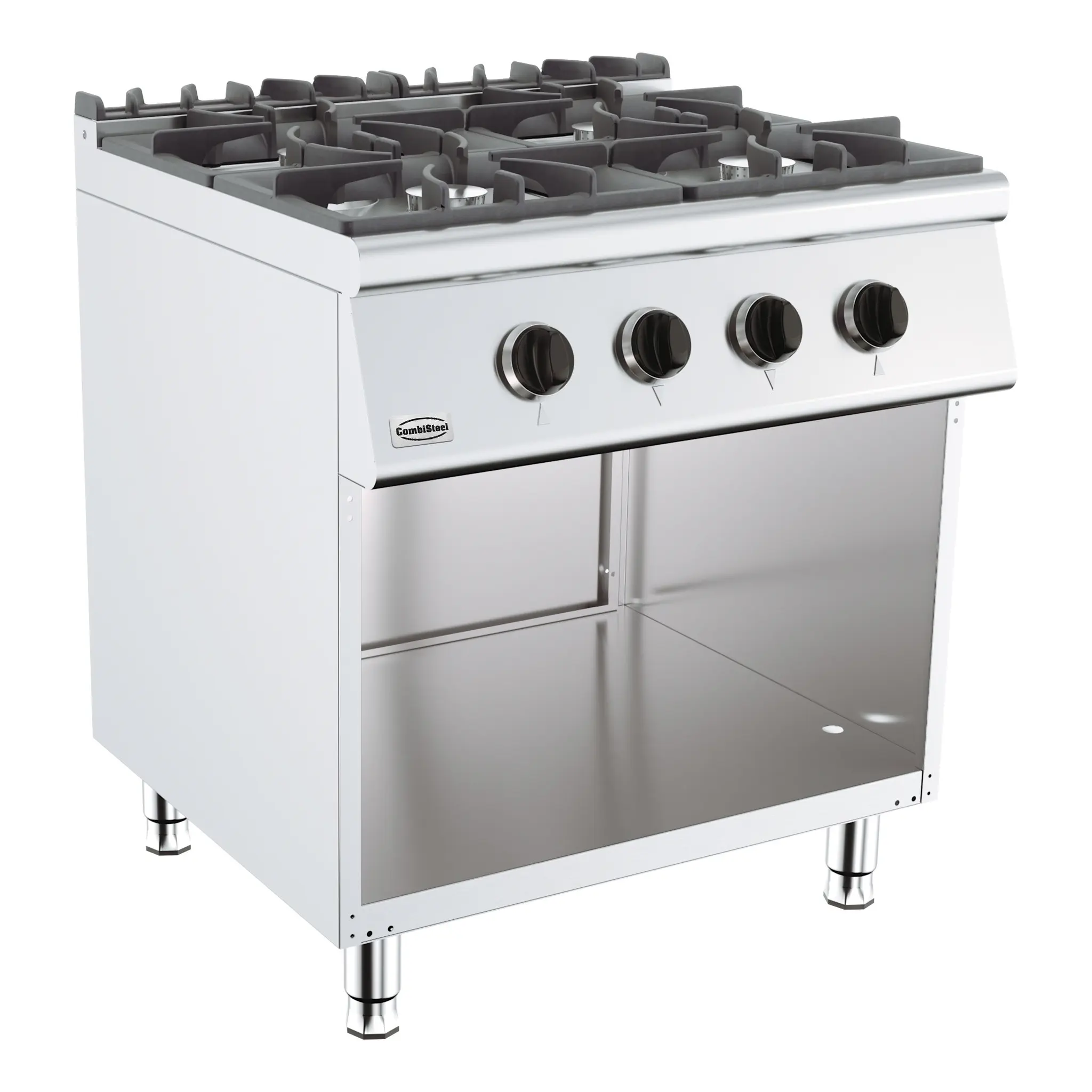 Fourneau à gaz 4 brûleurs sur baie libre - 26.0 kW