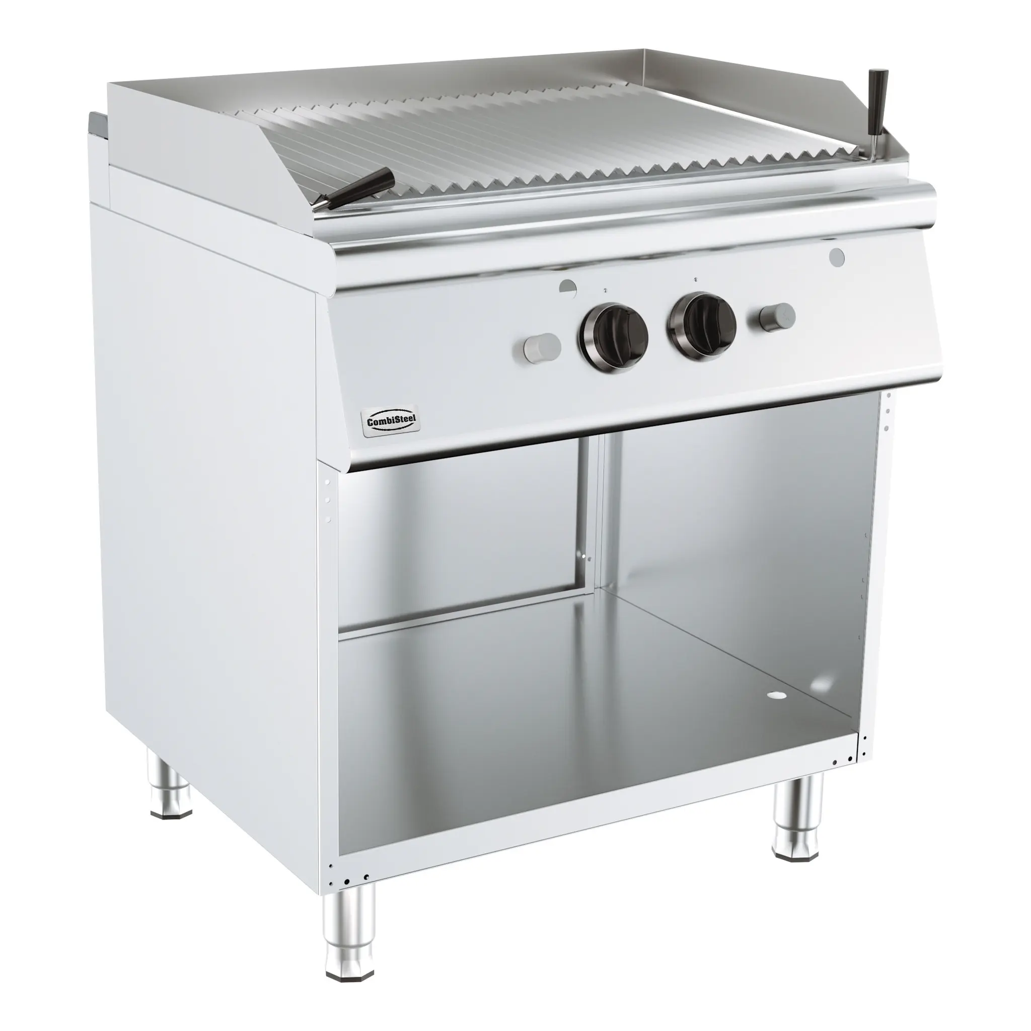 Grille à pierre de lave double sur baie libre - 18.0 kW