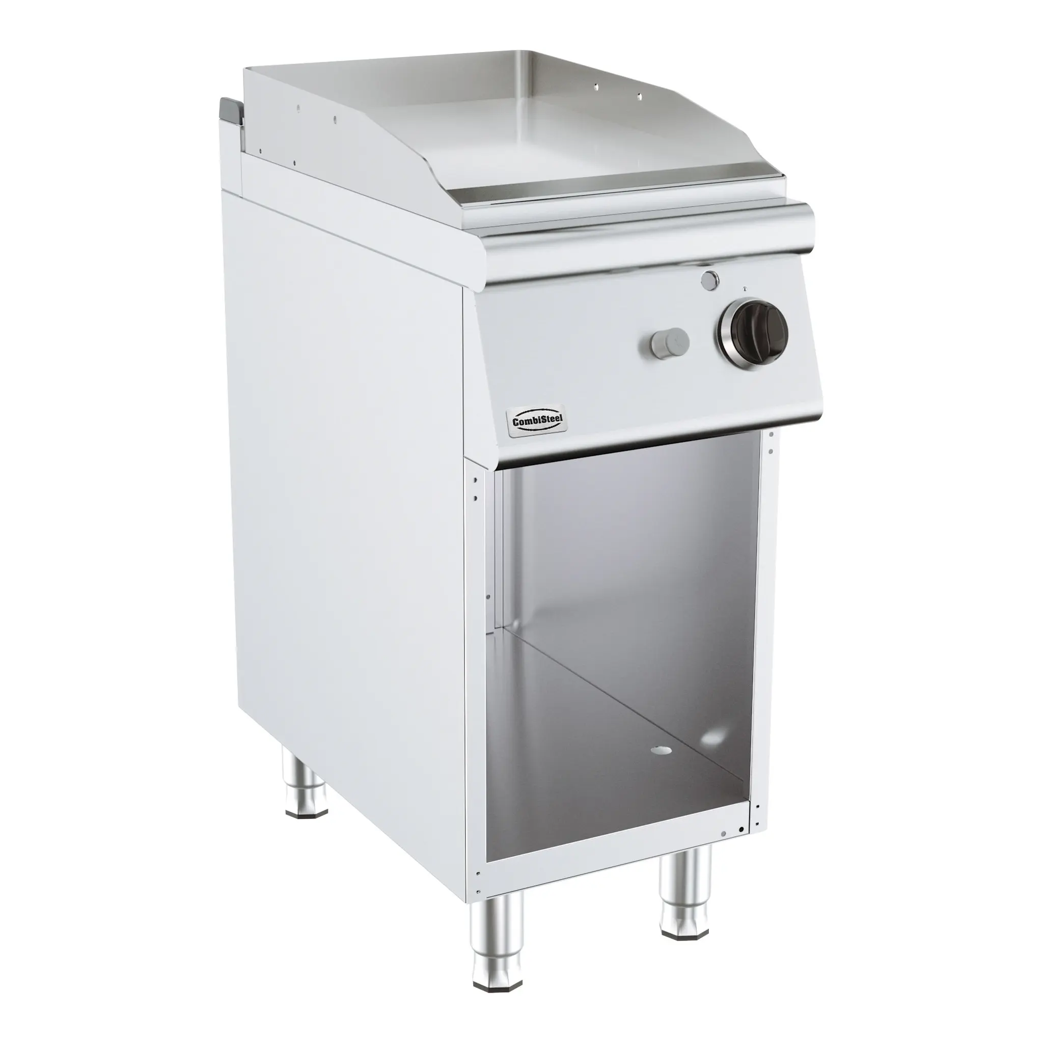 Plancha gaz chromée sur baie libre - 400 x 700 mm - 6.5 kW