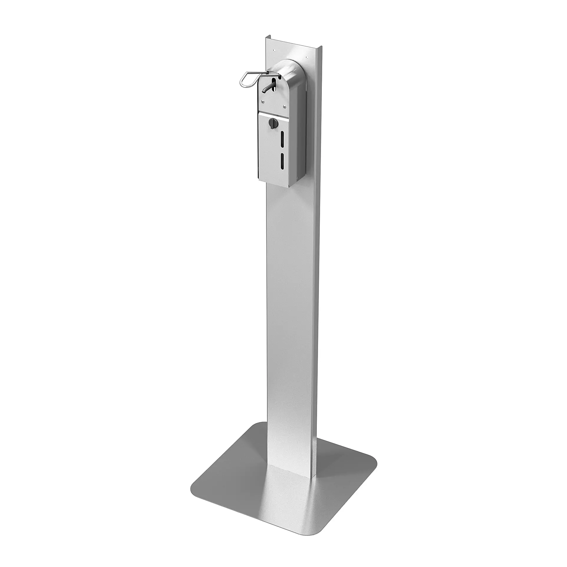 Station de désinfection distributeur avec commande coude