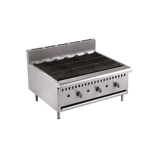 Grill pierre de lave gaz 3 brûleurs - 27.0 kW