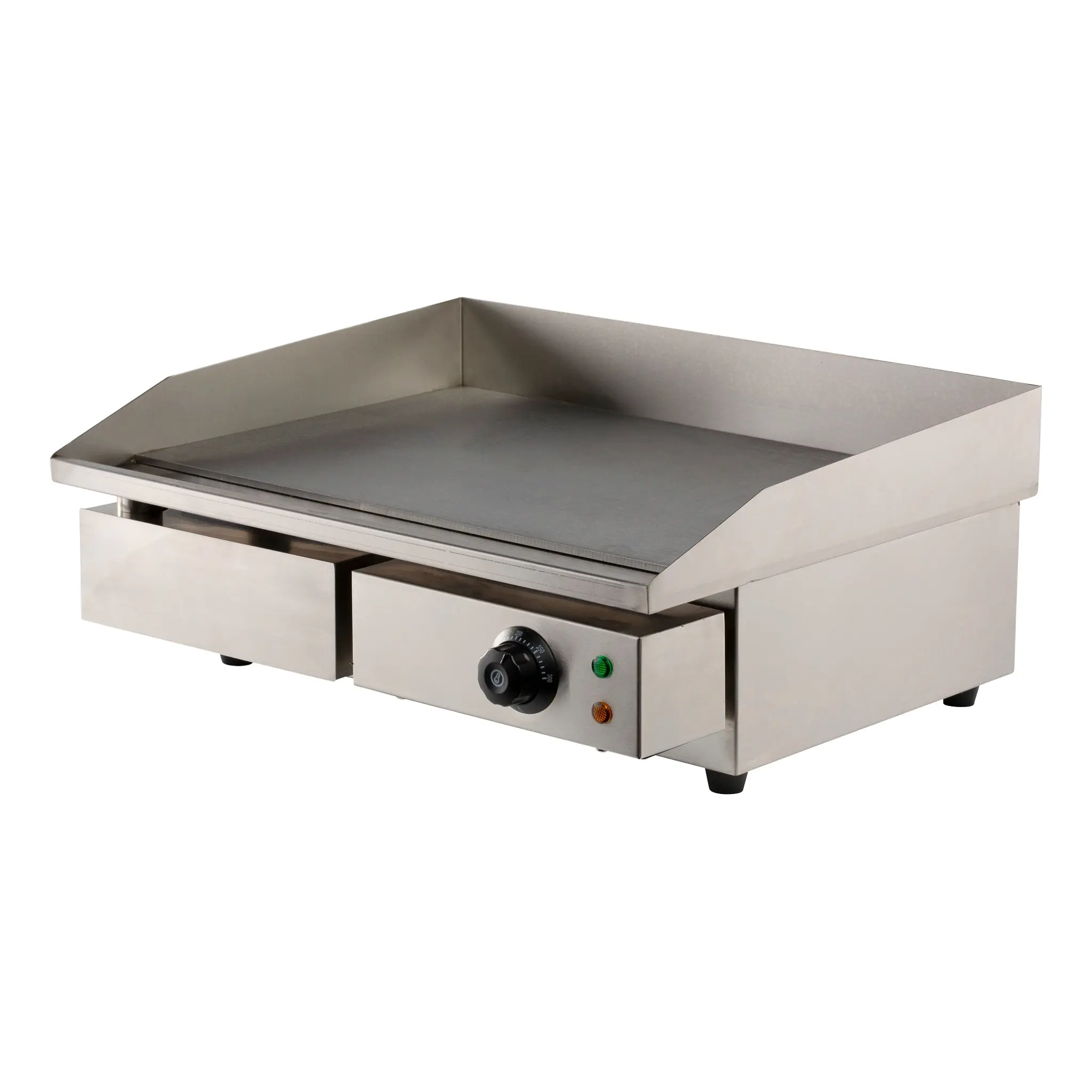 Plancha électrique en acier lisse - 550 x 470 mm - 3.0 kW