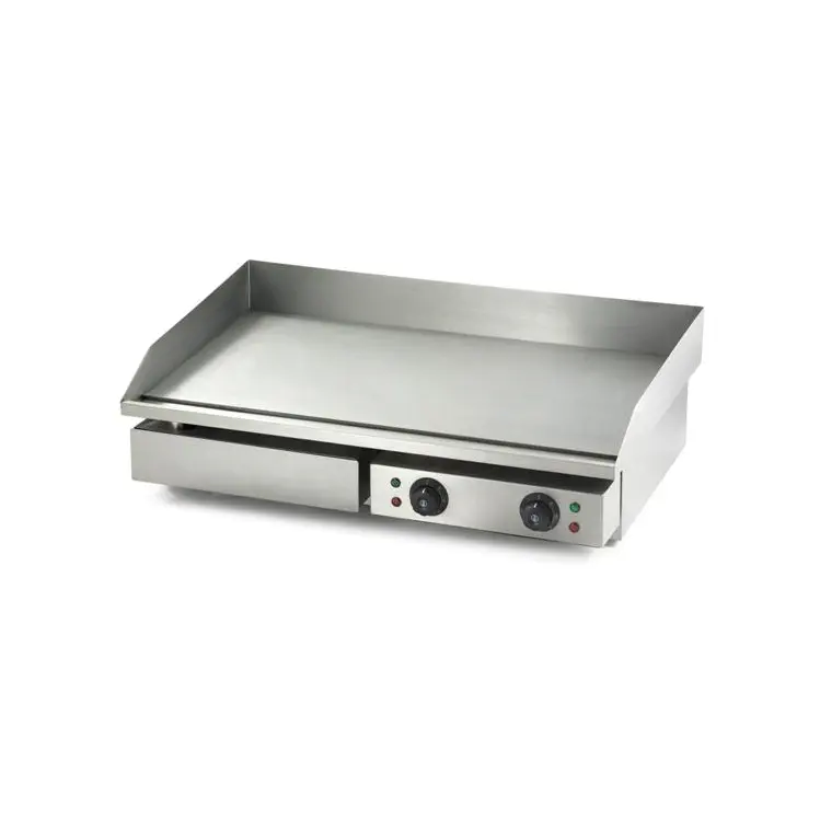 Plancha électrique en acier lisse - 730 x 510 mm