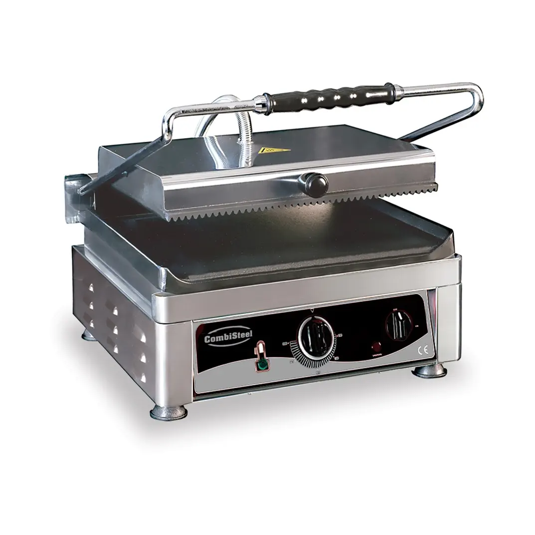 Grille de contact panini lisse/rainuré - 2.5 kW