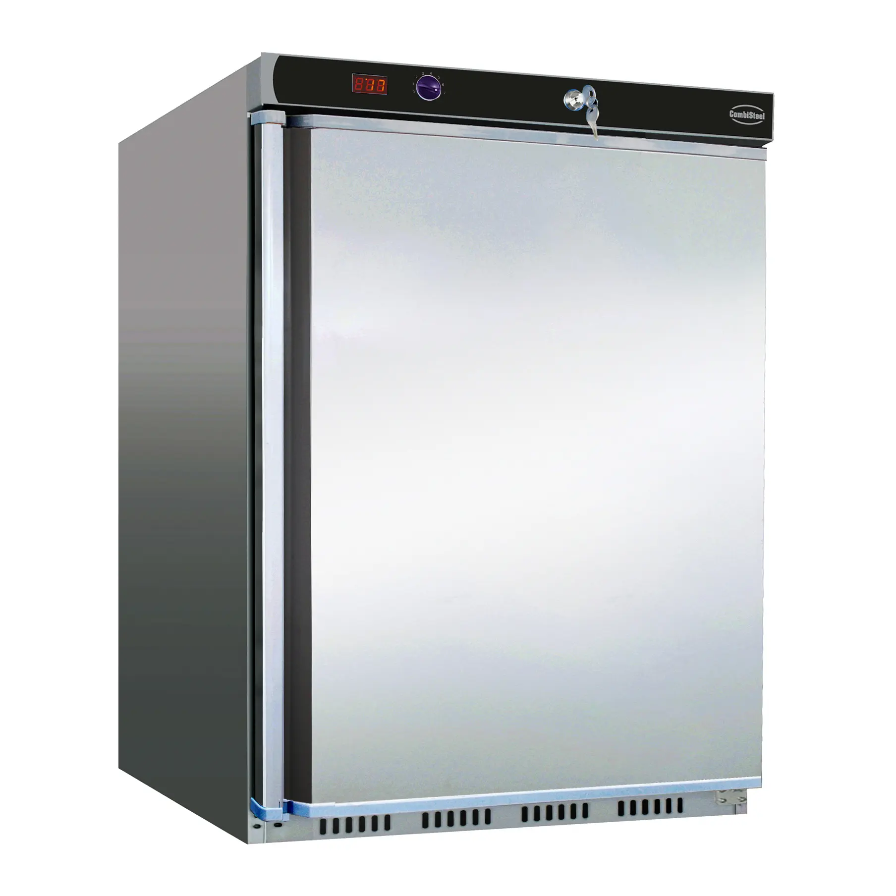 Armoire froide positive 200l en acier inox 1 porte