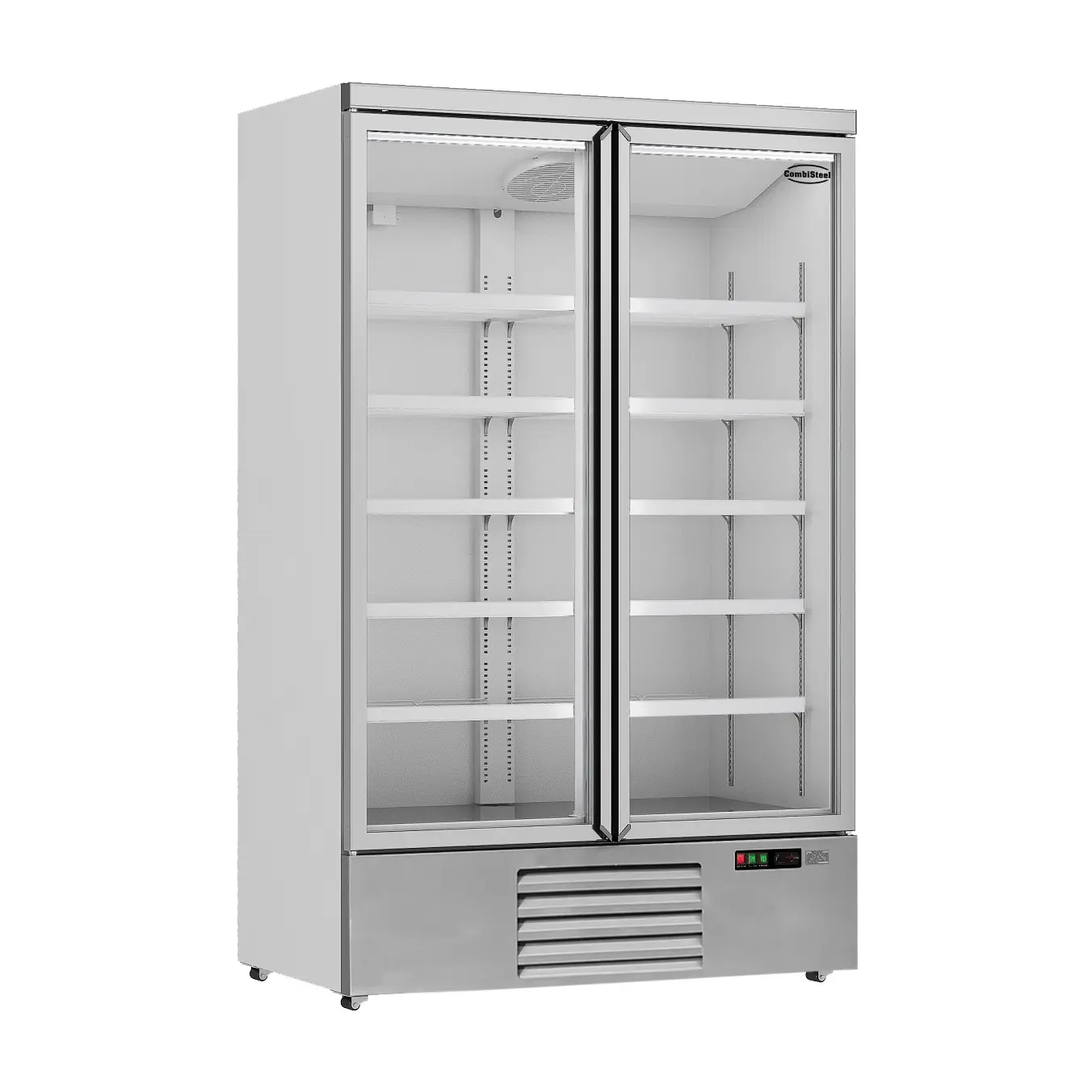 Vitrine réfrigérée positive 2 portes en verre 1000L